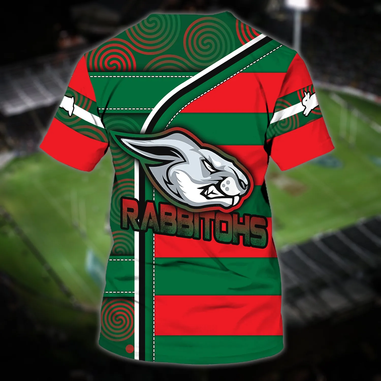 South Sydney Rabbitohs - Personalized Name 3D Tshirt 04 - NBTT