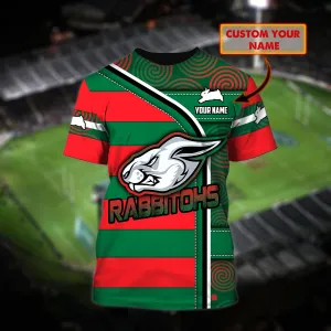 South Sydney Rabbitohs - Personalized Name 3D Tshirt 04 - NBTT