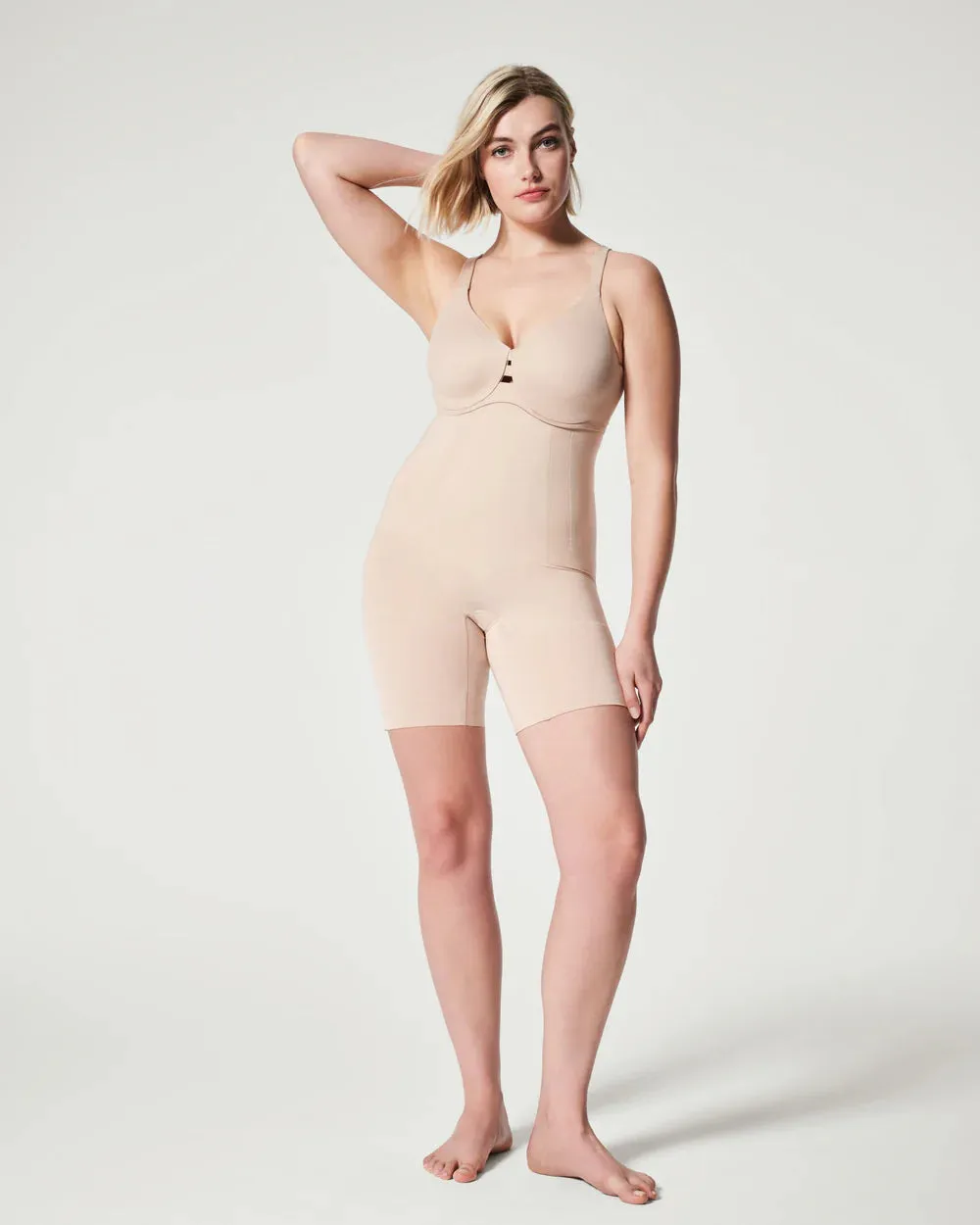 Spanx - Oncore High Waisted Mid-Thigh Short Shapewear - Nude