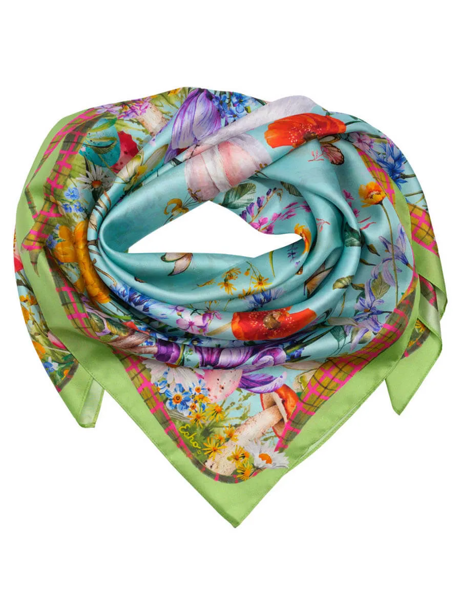 Spring Bounty Square In Sunny Lime