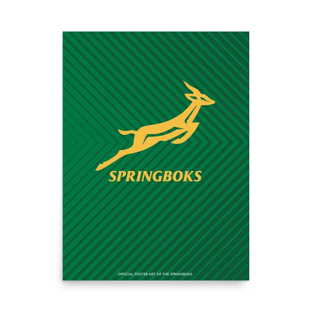 Springboks Herringbone Poster