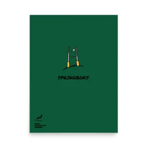 Springboks Kicking It Through the Goal Post Poster