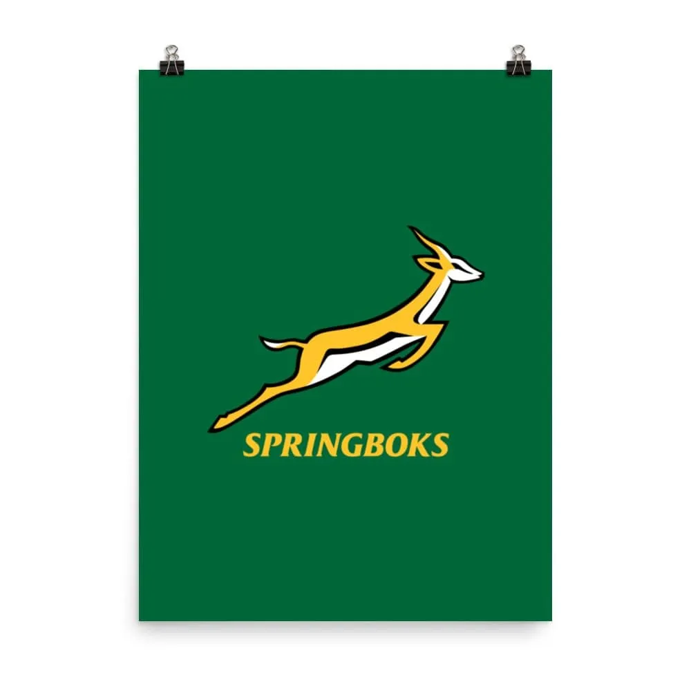 Springboks Logo Poster