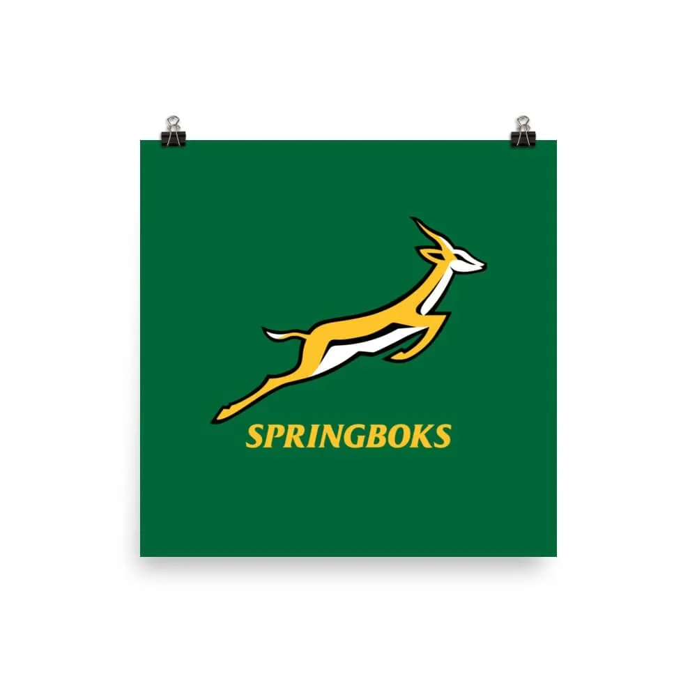 Springboks Logo Poster