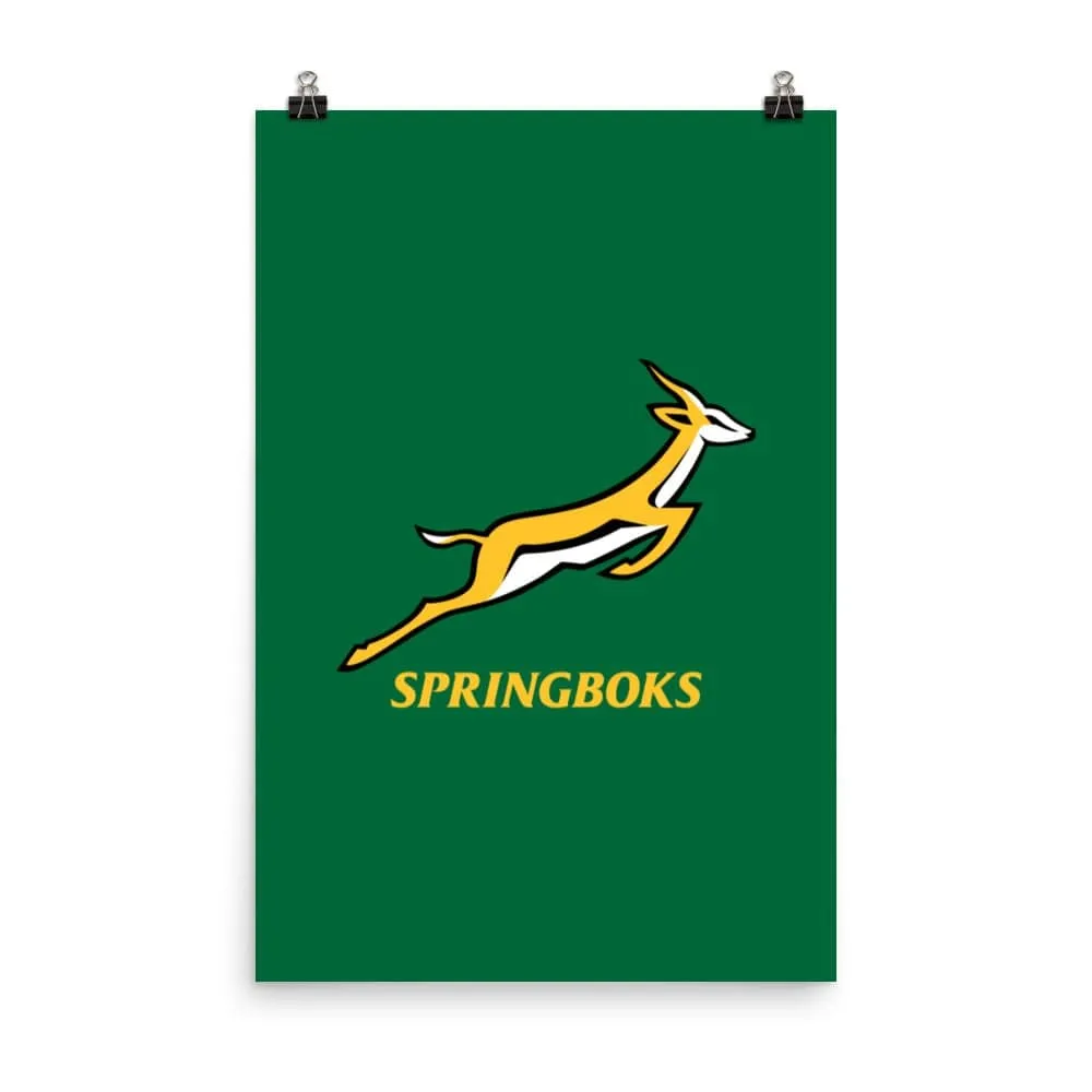 Springboks Logo Poster