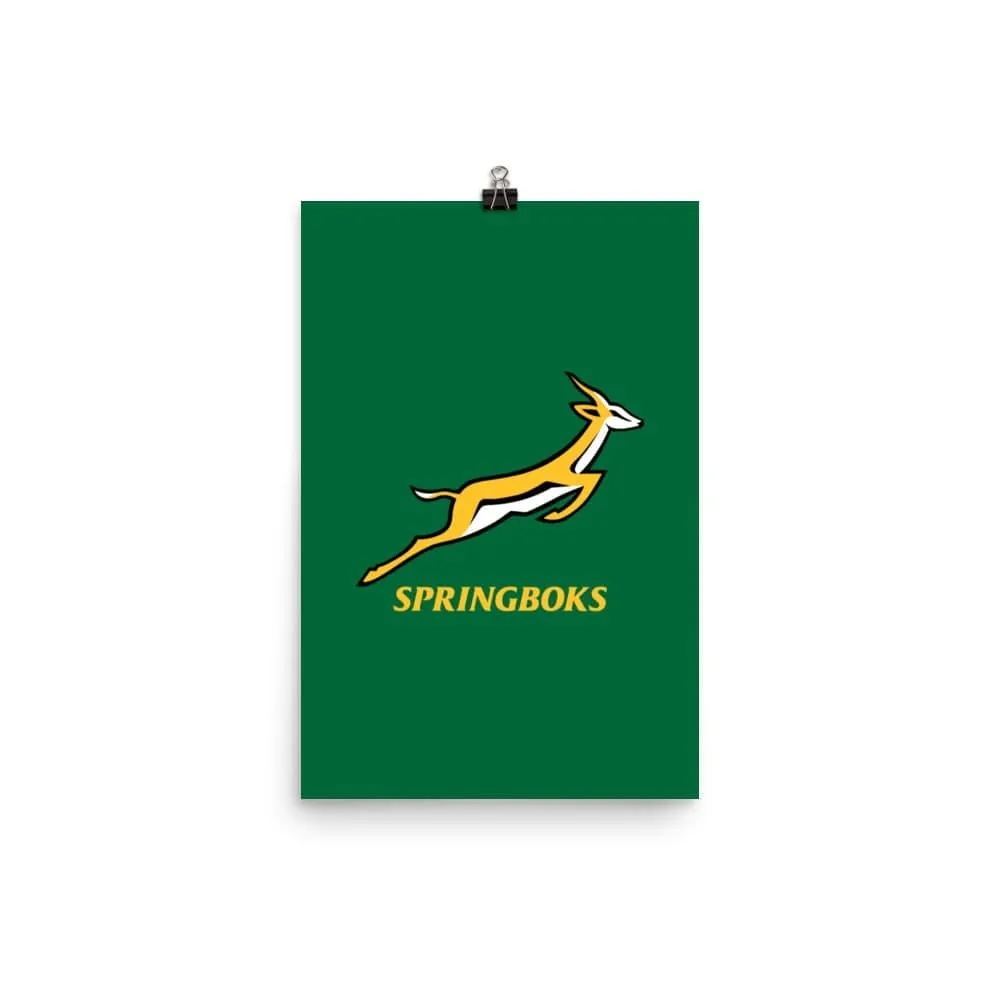 Springboks Logo Poster