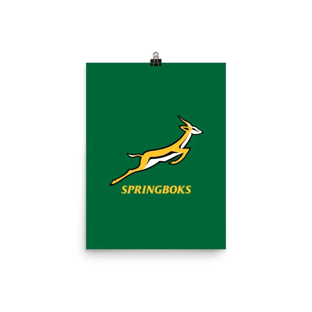 Springboks Logo Poster