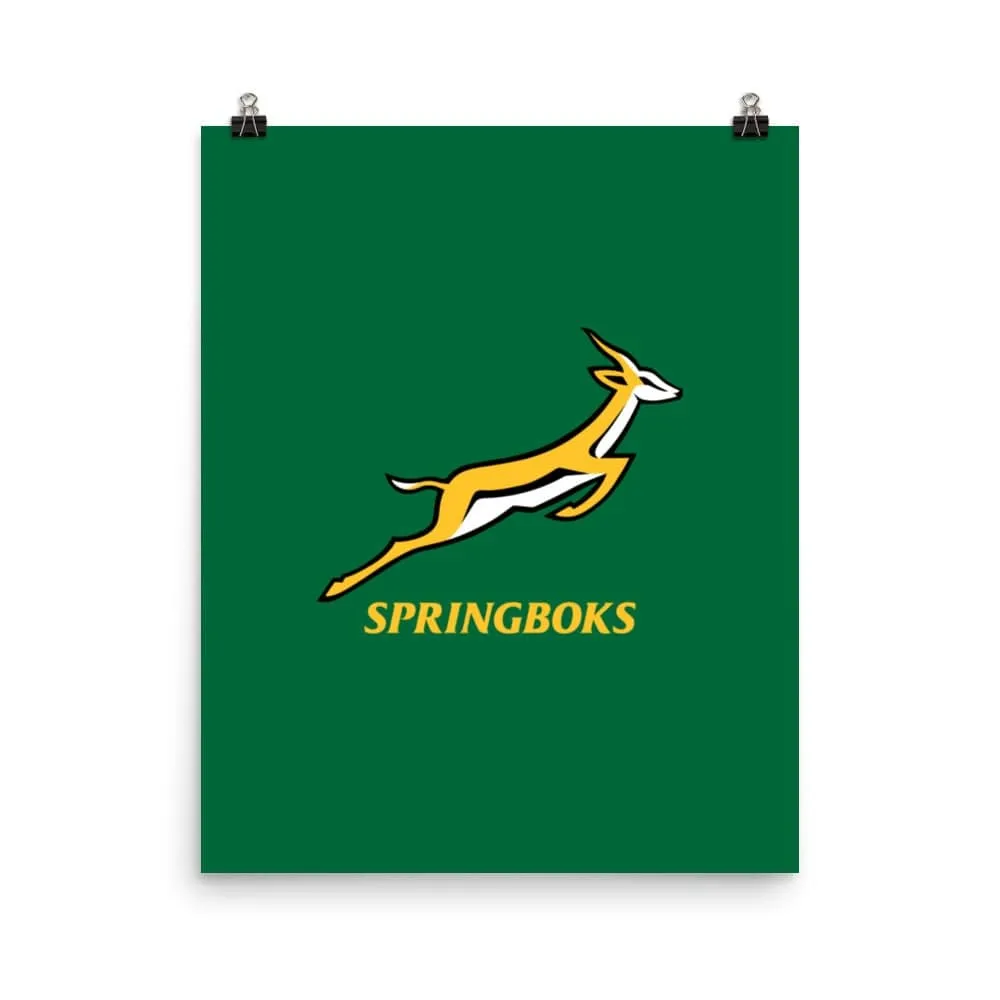 Springboks Logo Poster