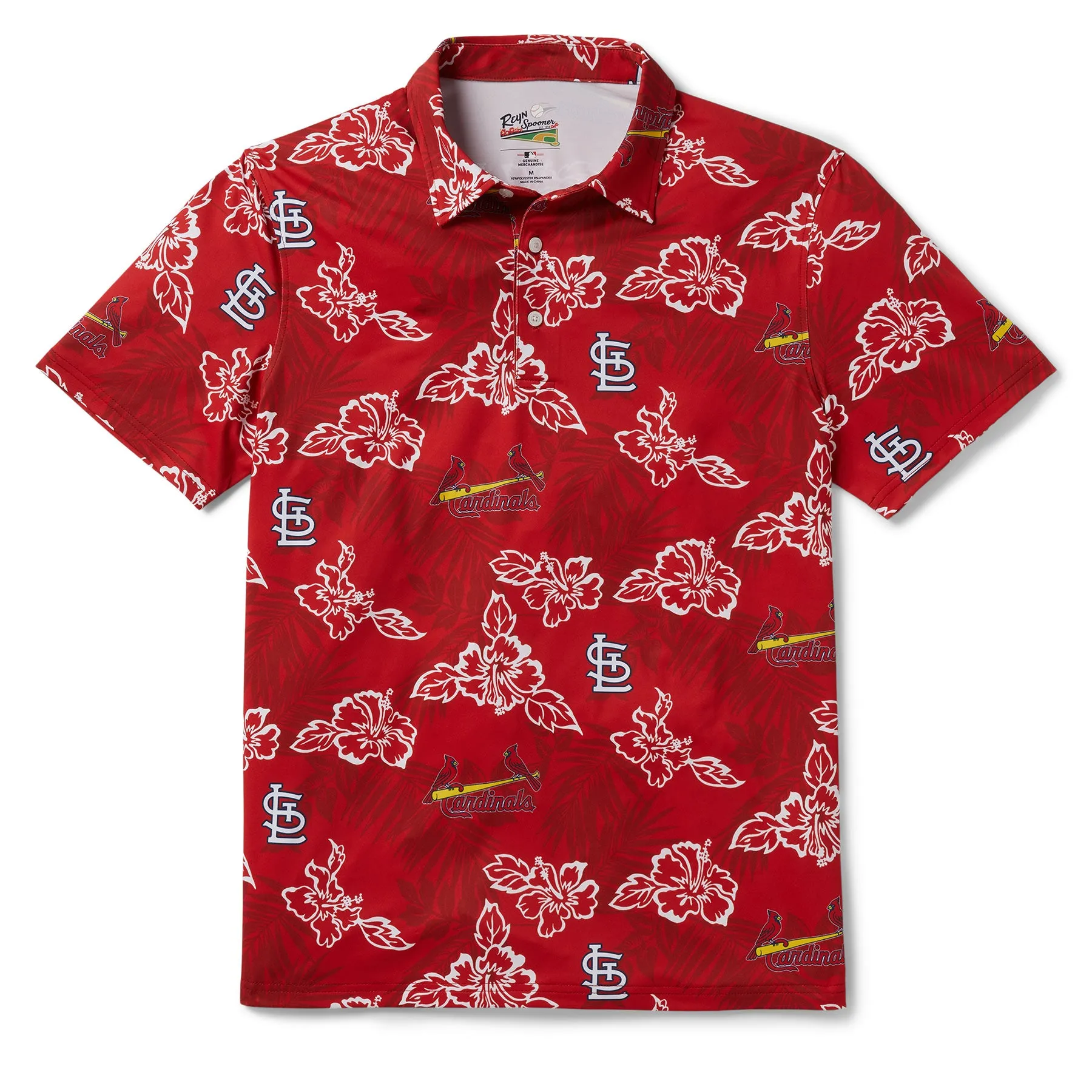 ST. LOUIS CARDINALS PUA PERFORMANCE POLO