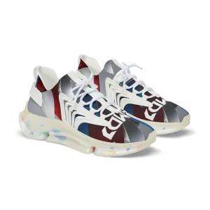 Stylish Men  Mesh Sneakers with AMD Design - Sporty & Trendy Footwear for Every Occasion
