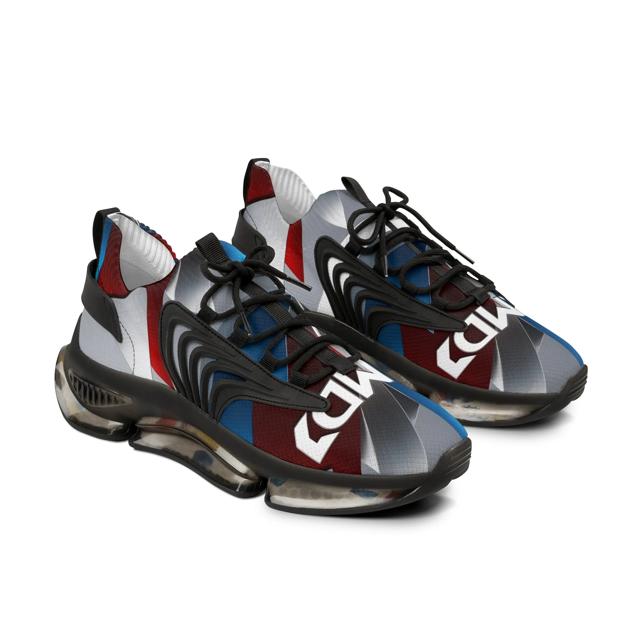 Stylish Men  Mesh Sneakers with AMD Design - Sporty & Trendy Footwear for Every Occasion