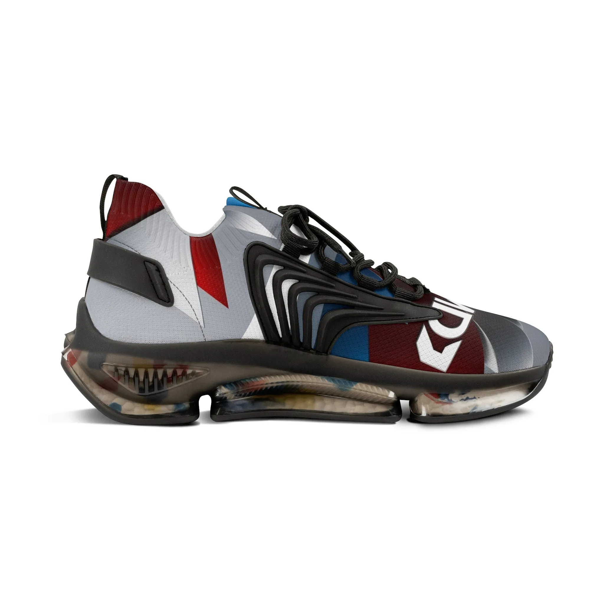 Stylish Men  Mesh Sneakers with AMD Design - Sporty & Trendy Footwear for Every Occasion