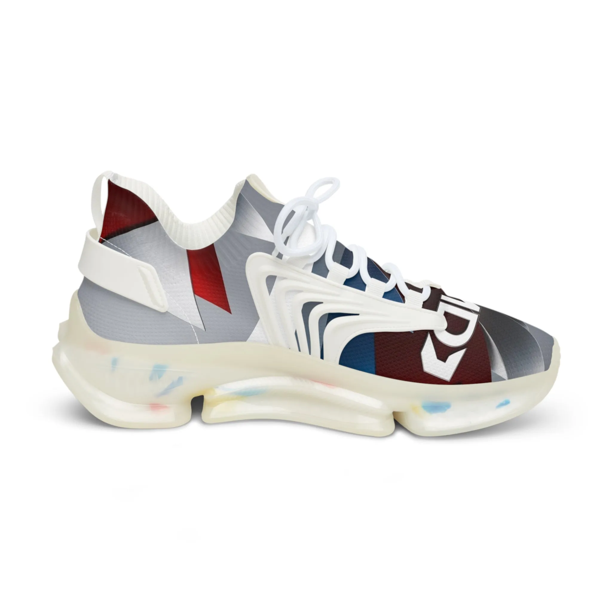 Stylish Men  Mesh Sneakers with AMD Design - Sporty & Trendy Footwear for Every Occasion