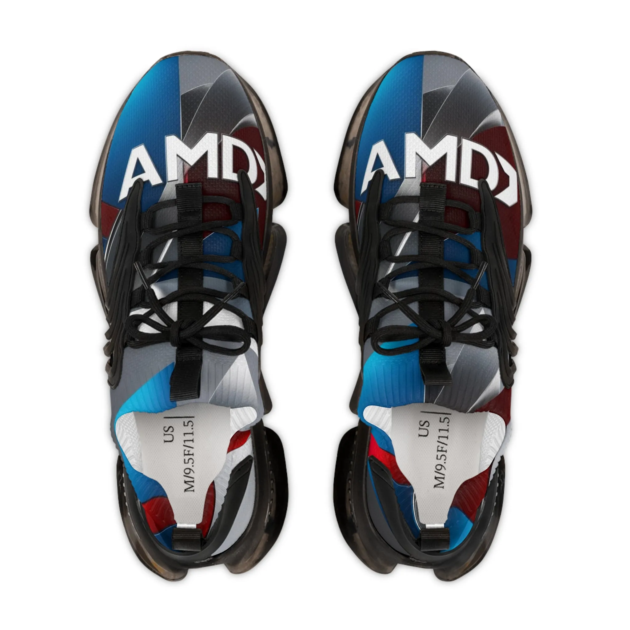 Stylish Men  Mesh Sneakers with AMD Design - Sporty & Trendy Footwear for Every Occasion