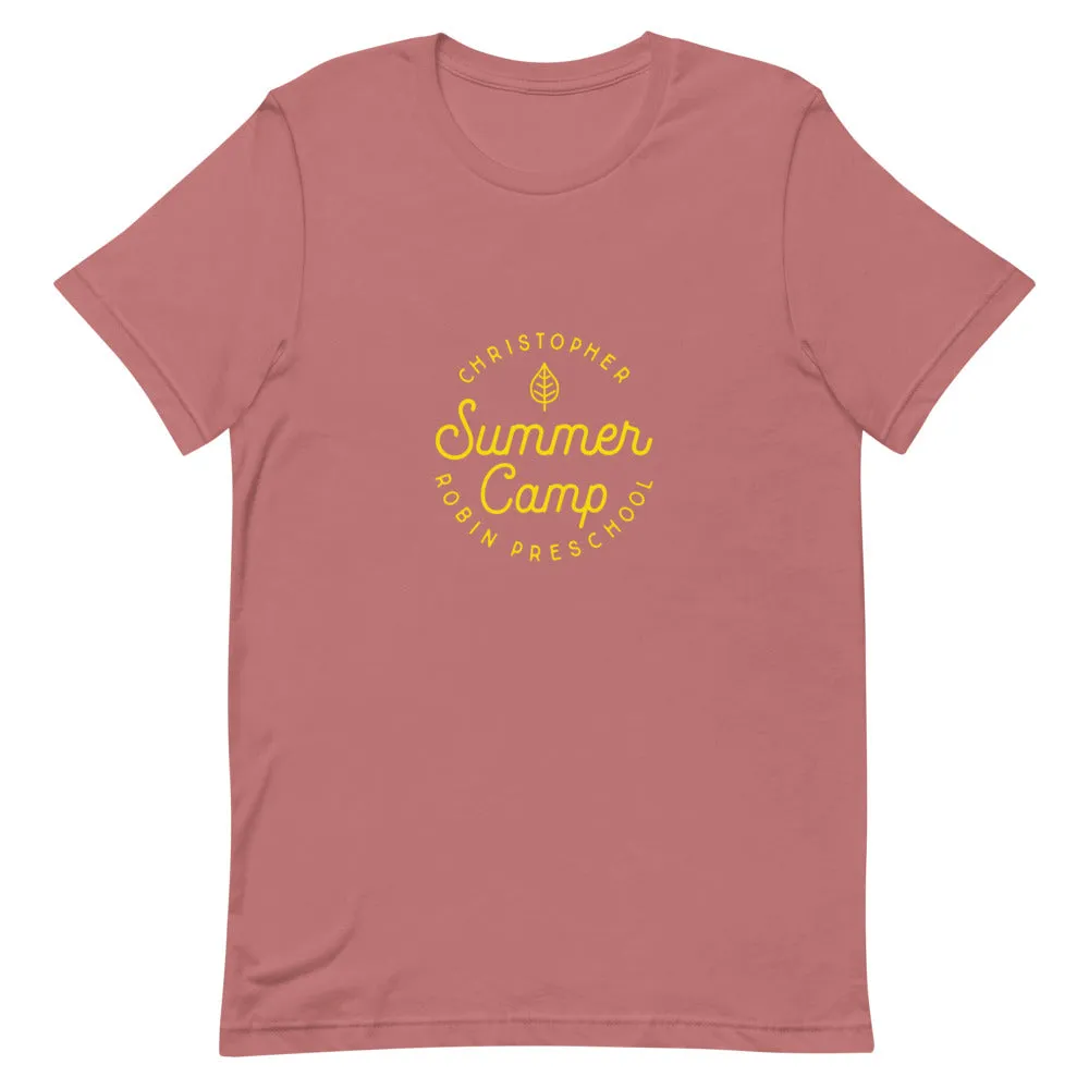 Summer Camp Short-Sleeve Unisex T-Shirt, Yellow Logo