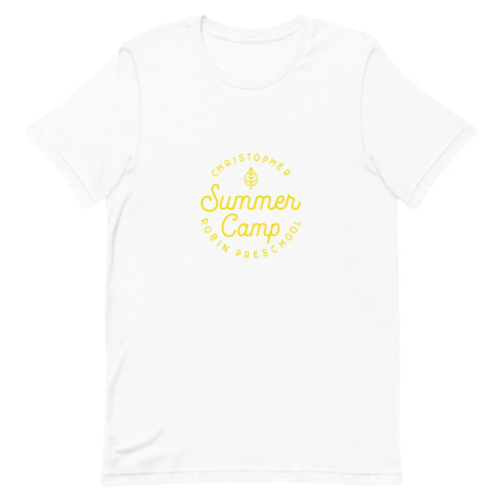 Summer Camp Short-Sleeve Unisex T-Shirt, Yellow Logo