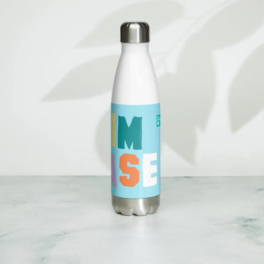 Swim Please 17 oz Stainless Steel Swimmer Water Bottle