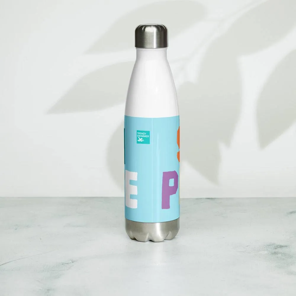 Swim Please 17 oz Stainless Steel Swimmer Water Bottle