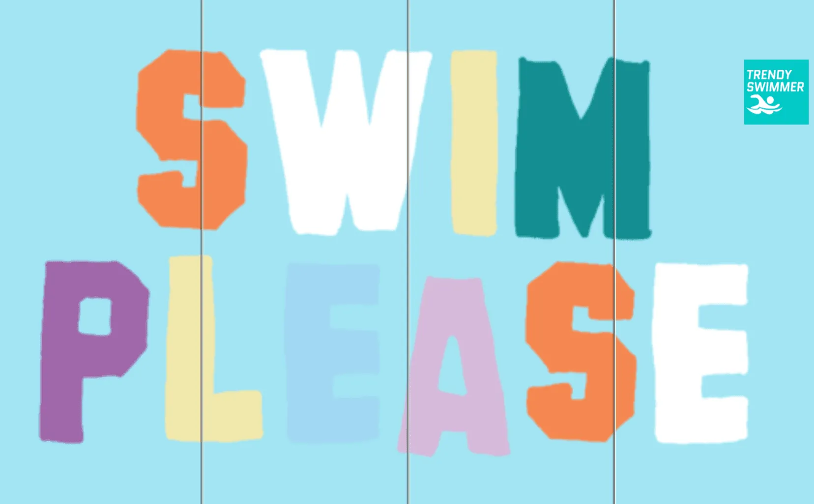 Swim Please 17 oz Stainless Steel Swimmer Water Bottle