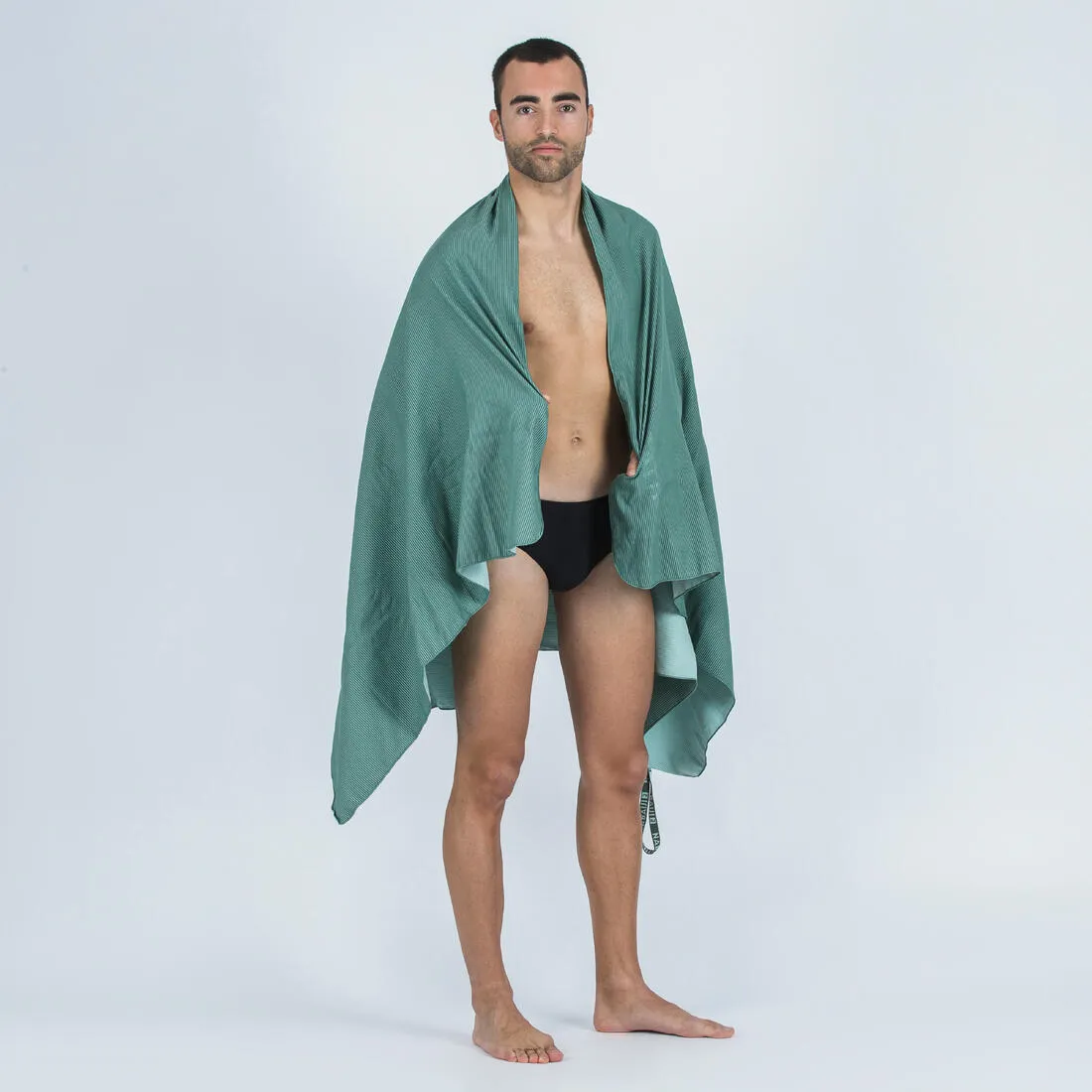 Swimming Microfibre Towel Size XL 110 x 175 cm - Striped
