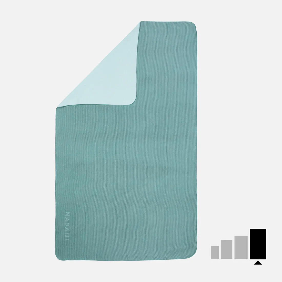 Swimming Microfibre Towel Size XL 110 x 175 cm - Striped