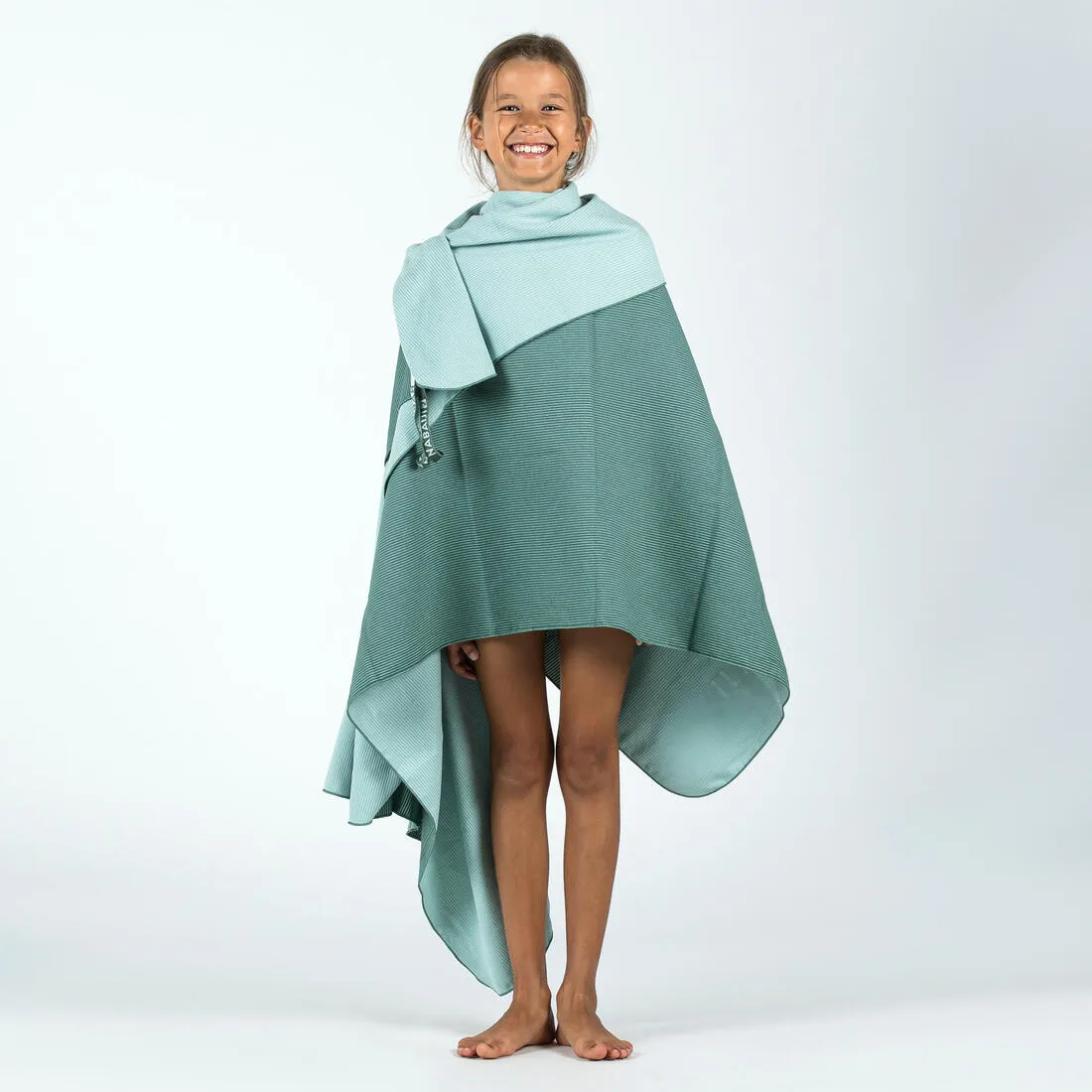 Swimming Microfibre Towel Size XL 110 x 175 cm - Striped