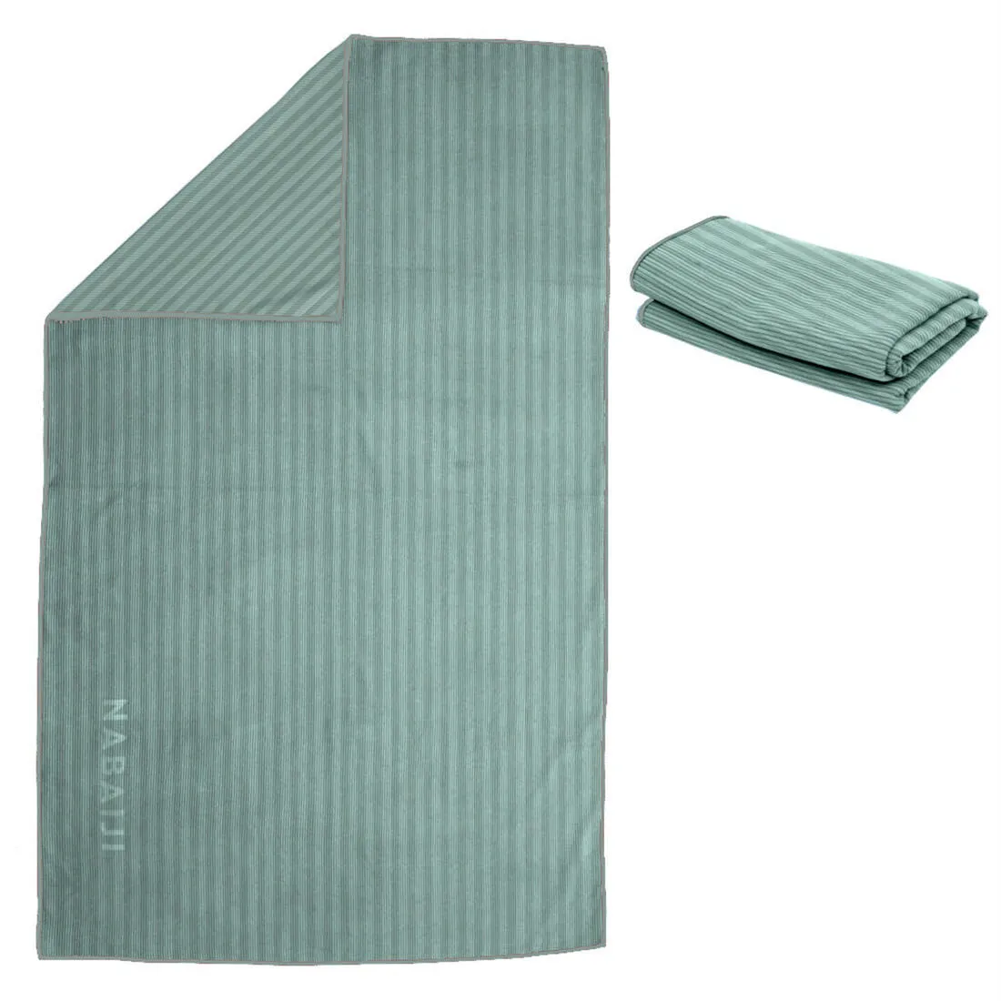 Swimming Microfibre Towel Size XL 110 x 175 cm - Striped