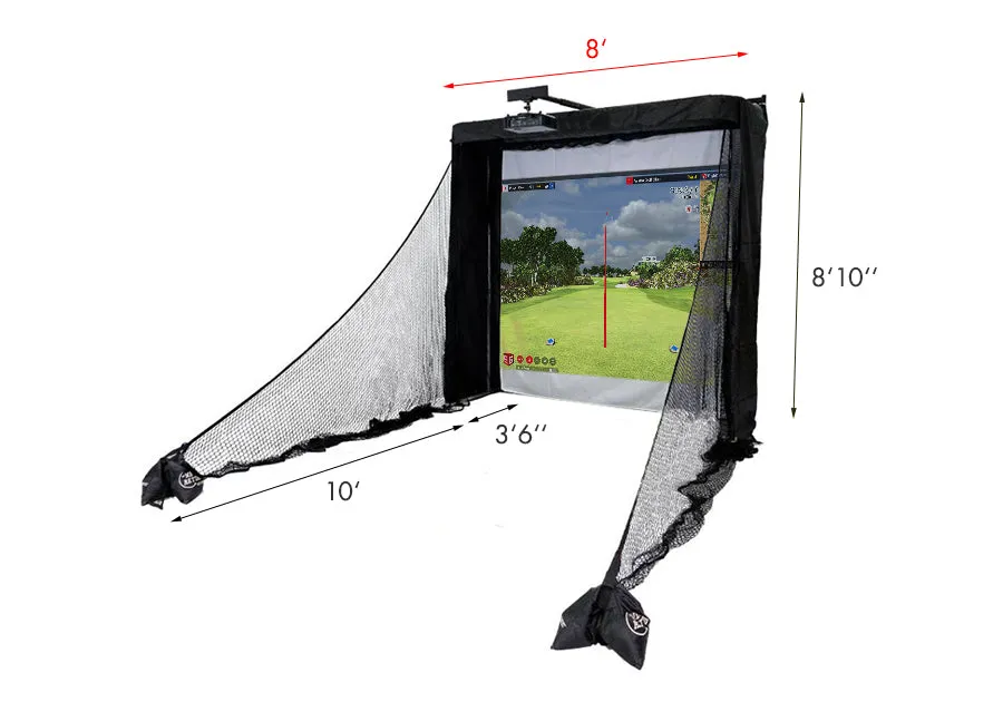 Swing Caddie SC4 PRO Premium Golf Simulator Package