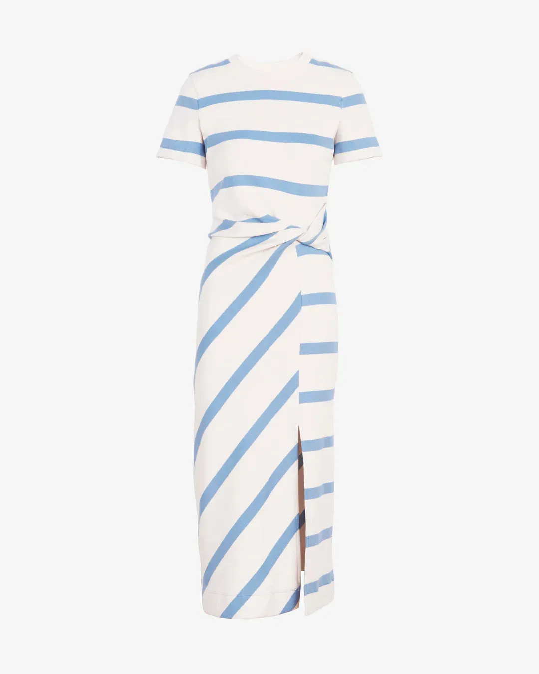 TANYA TAYLOR Short Sleeve Striped Cody Dress