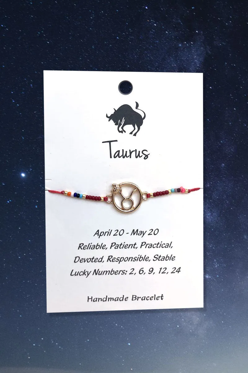 Taurus Zodiac Wish Bracelet