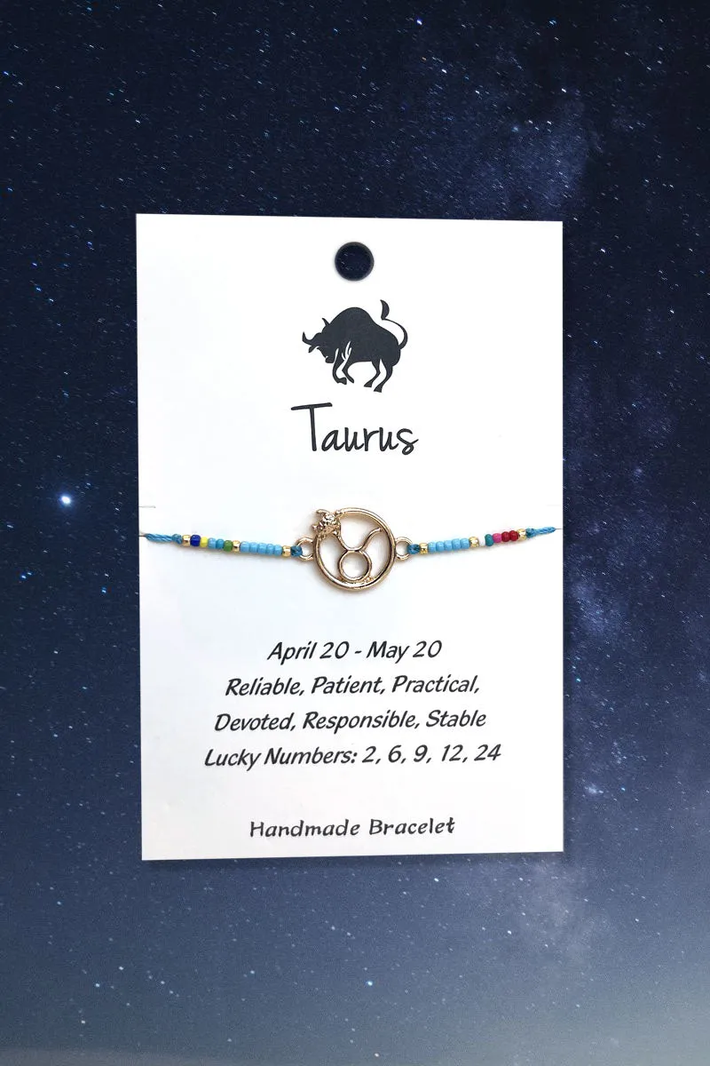 Taurus Zodiac Wish Bracelet