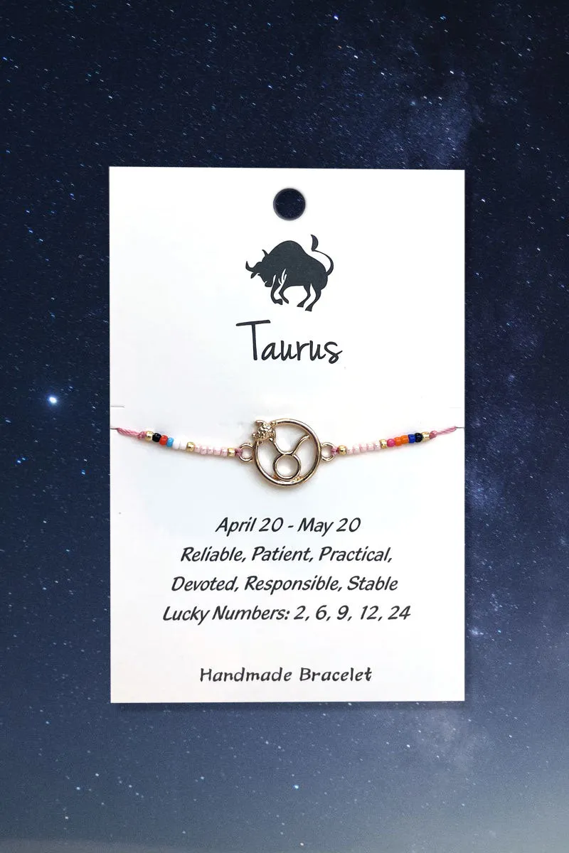 Taurus Zodiac Wish Bracelet
