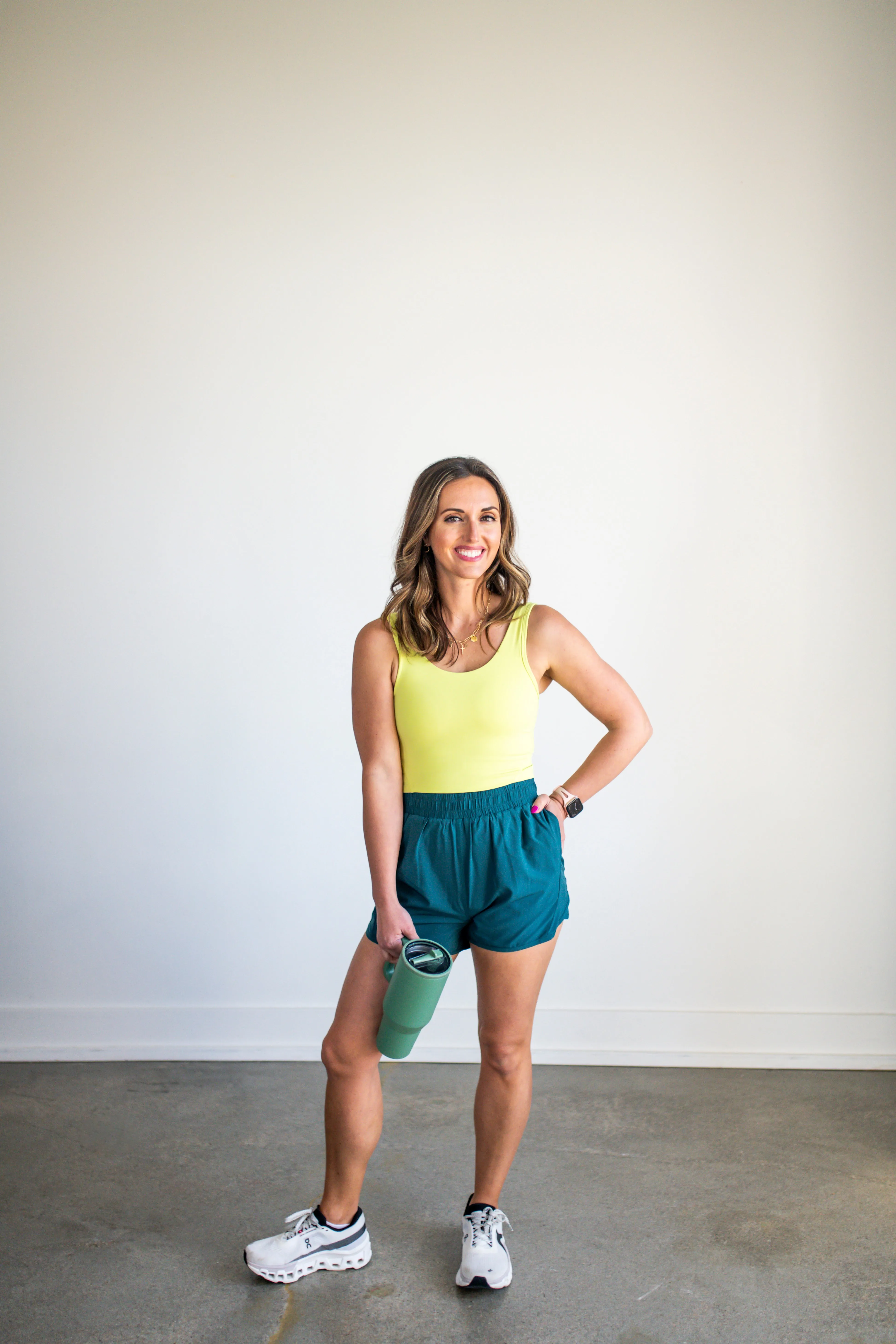 Teal Green Lightweight Athleisure Shorts