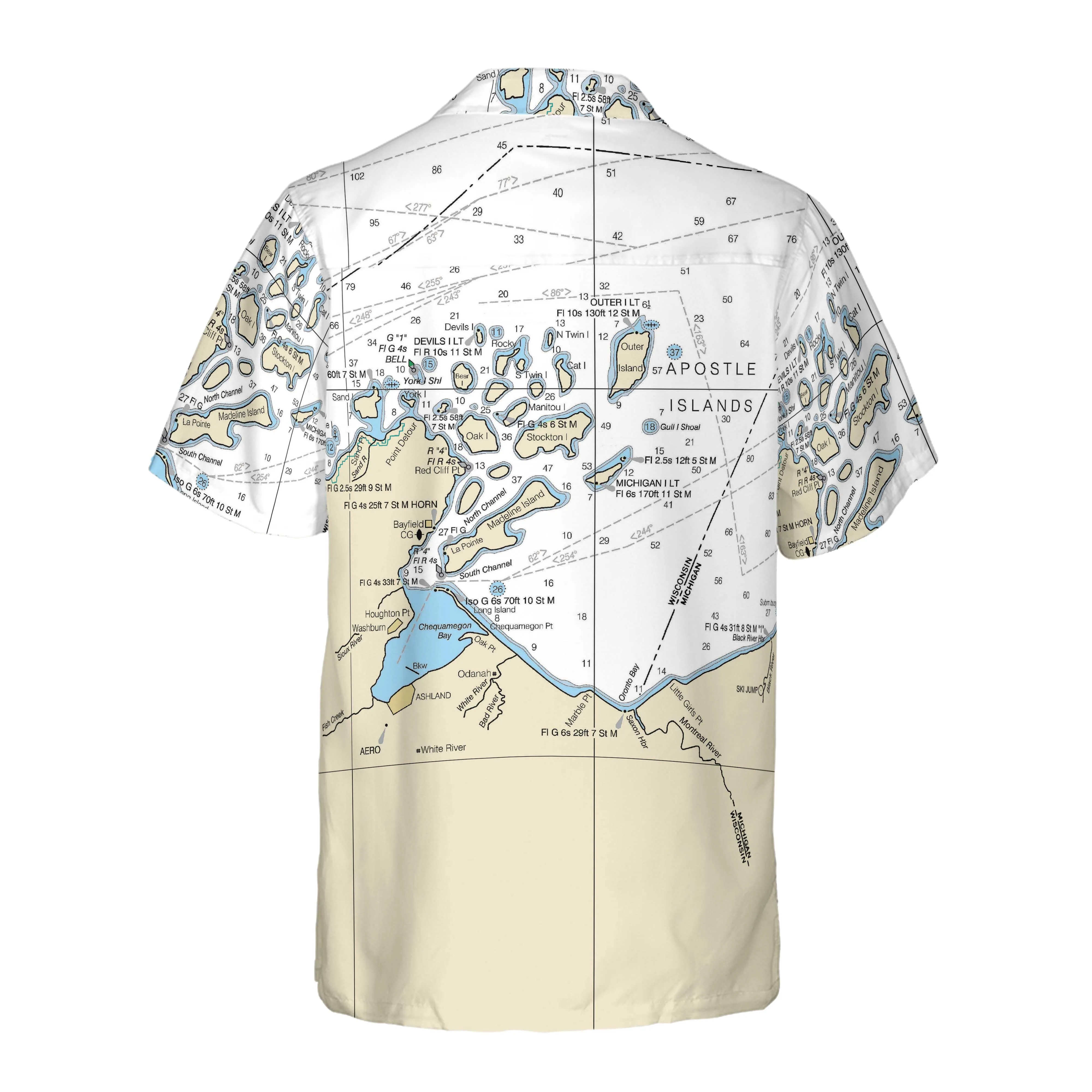 The Apostle Islands Coconut Button Camp Shirt