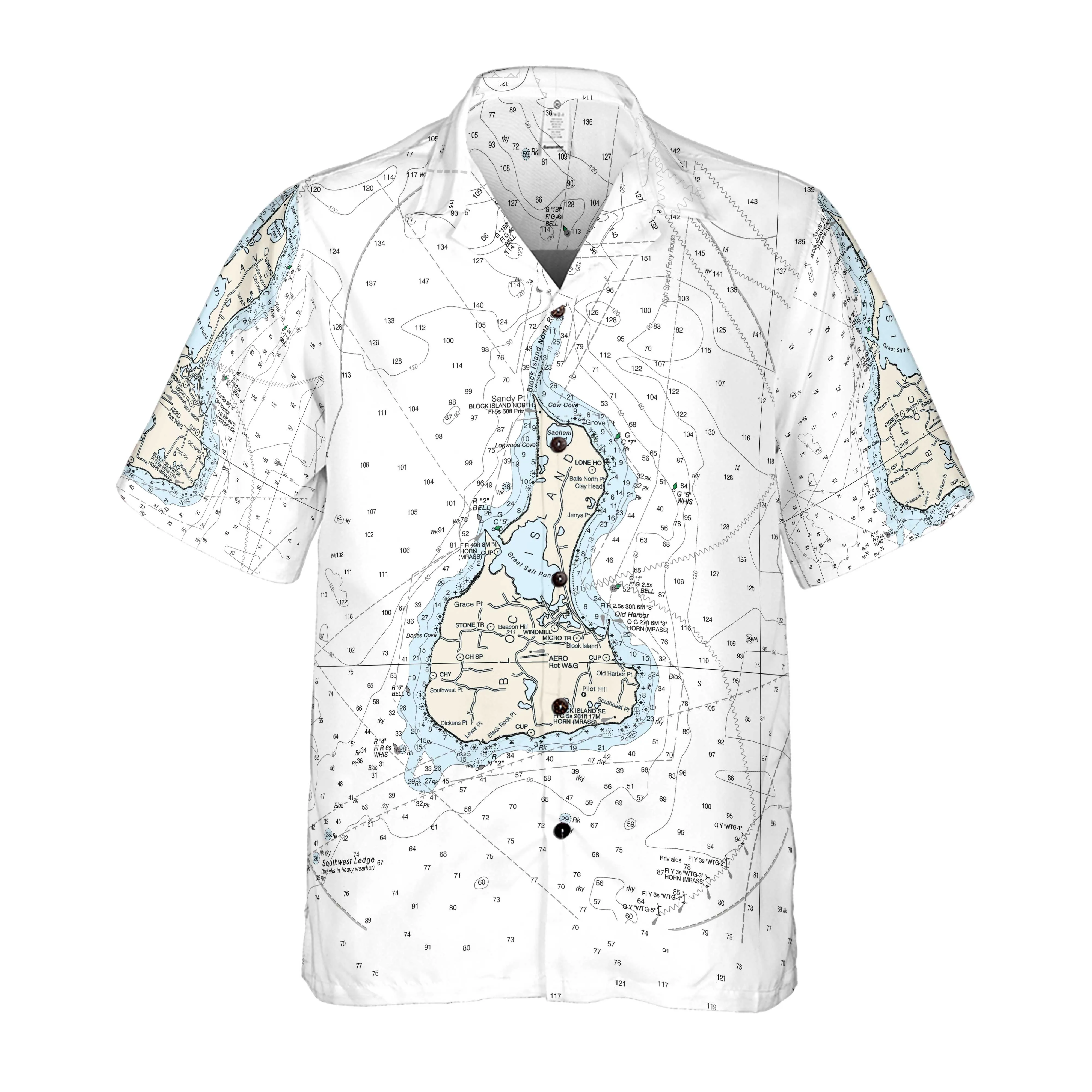 The Block Island Coconut Button Camp Shirt