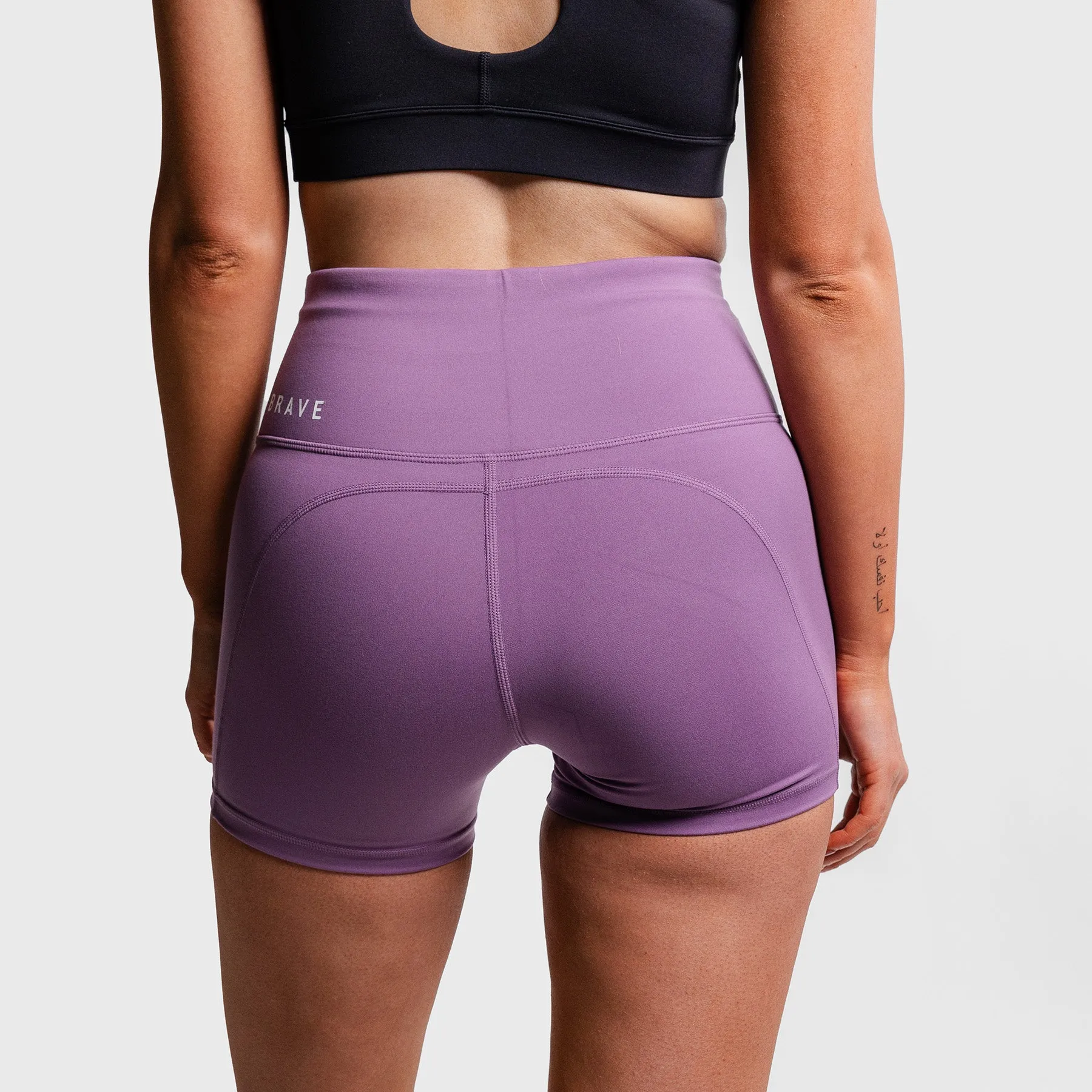 THE BRAVE - WOMEN'S SCULPT HIGH WAISTED BOOTY SHORTS - FIG