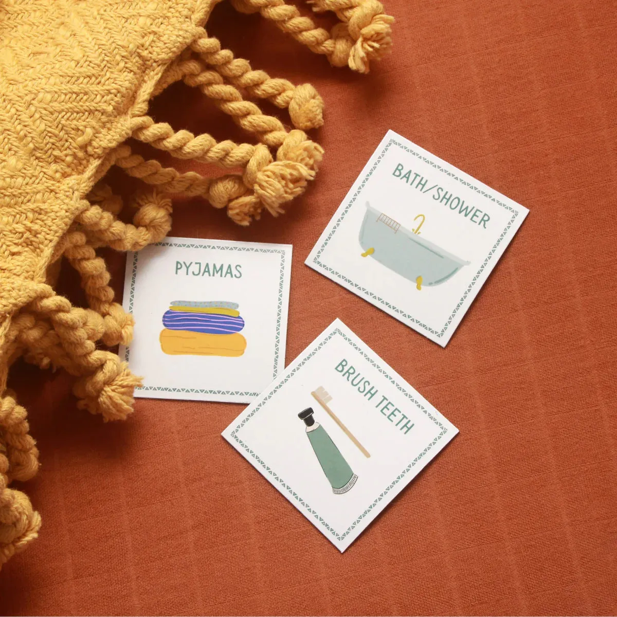 The Creative Sprout Magnetic Morning/Evening Routine Cards - 20 Pack
