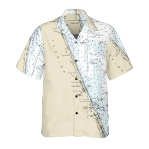 The Flagler Beach Coconut Button Camp Shirt