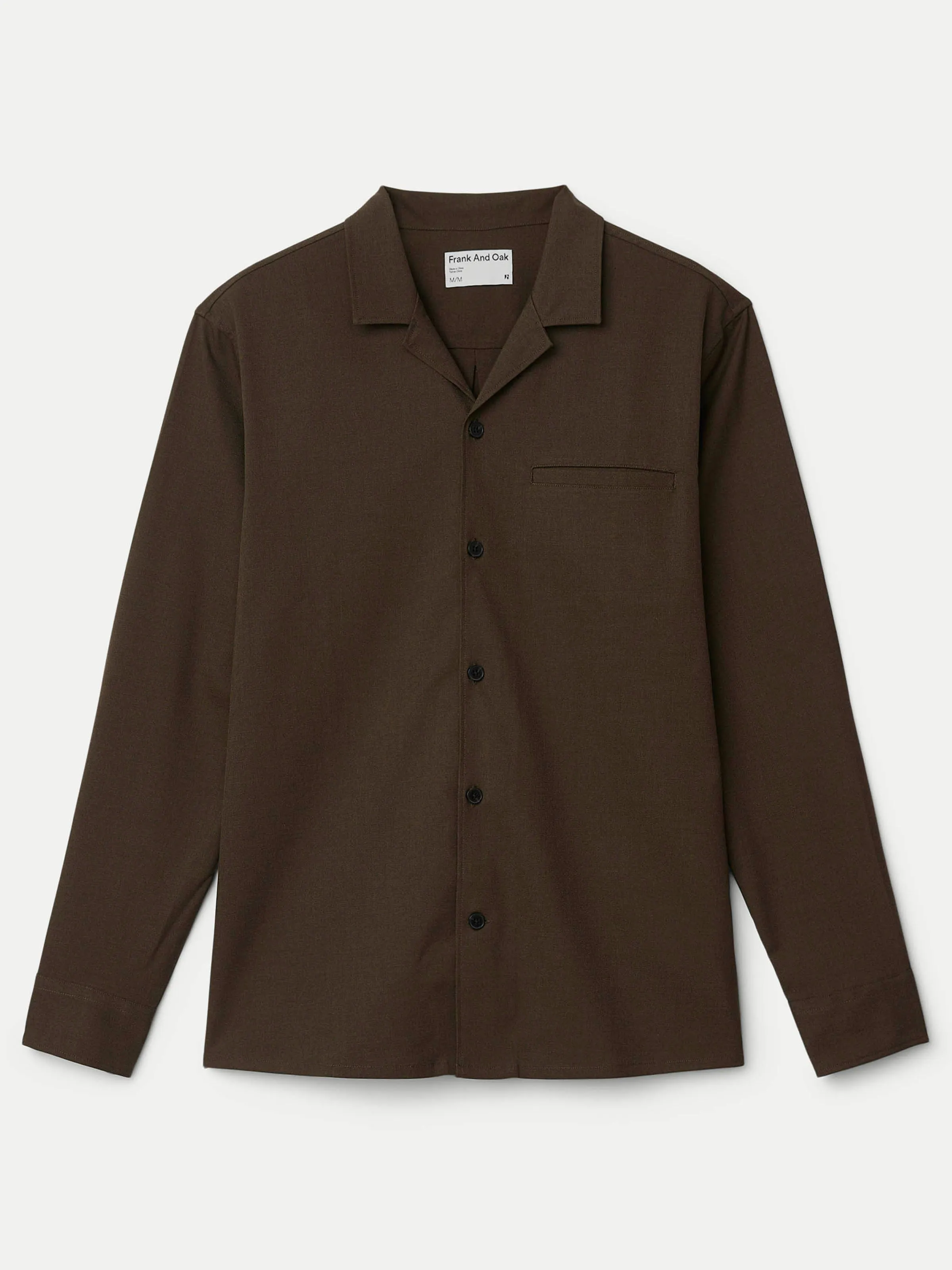 The Fluid Shirt  in Dark Taupe