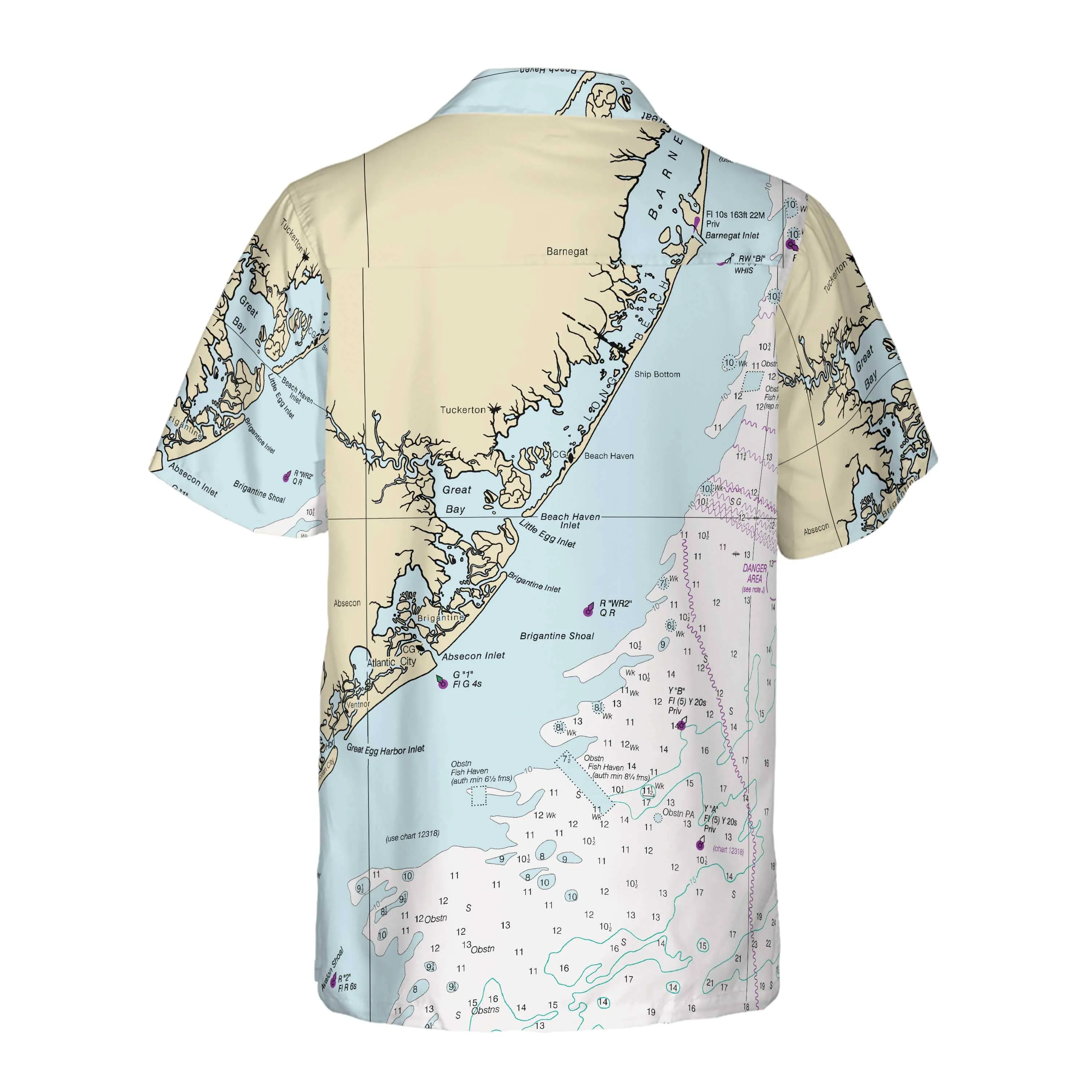 The Great Bay New Jersey Coconut Button Camp Shirt