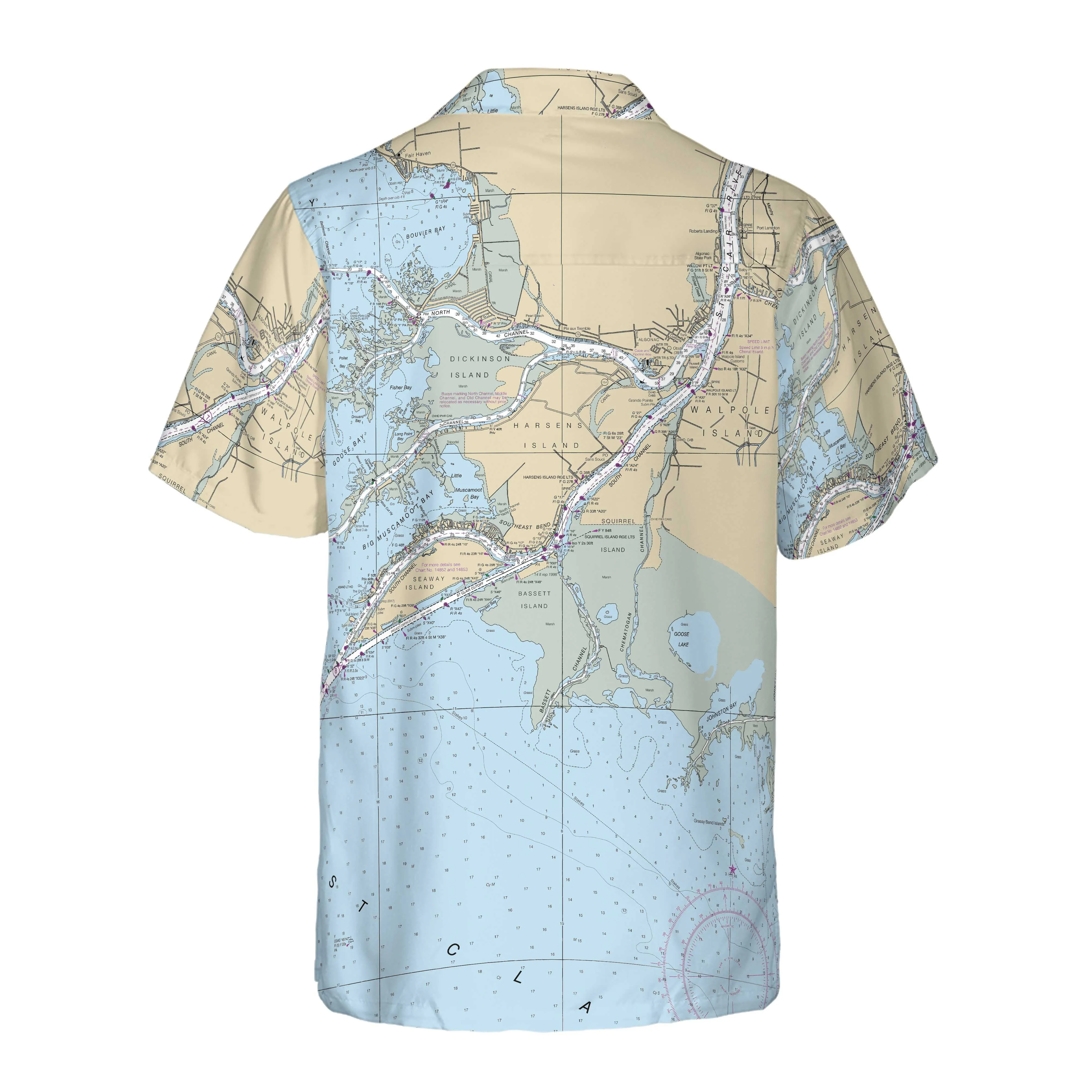 The Harsens Island Coconut Button Camp Shirt