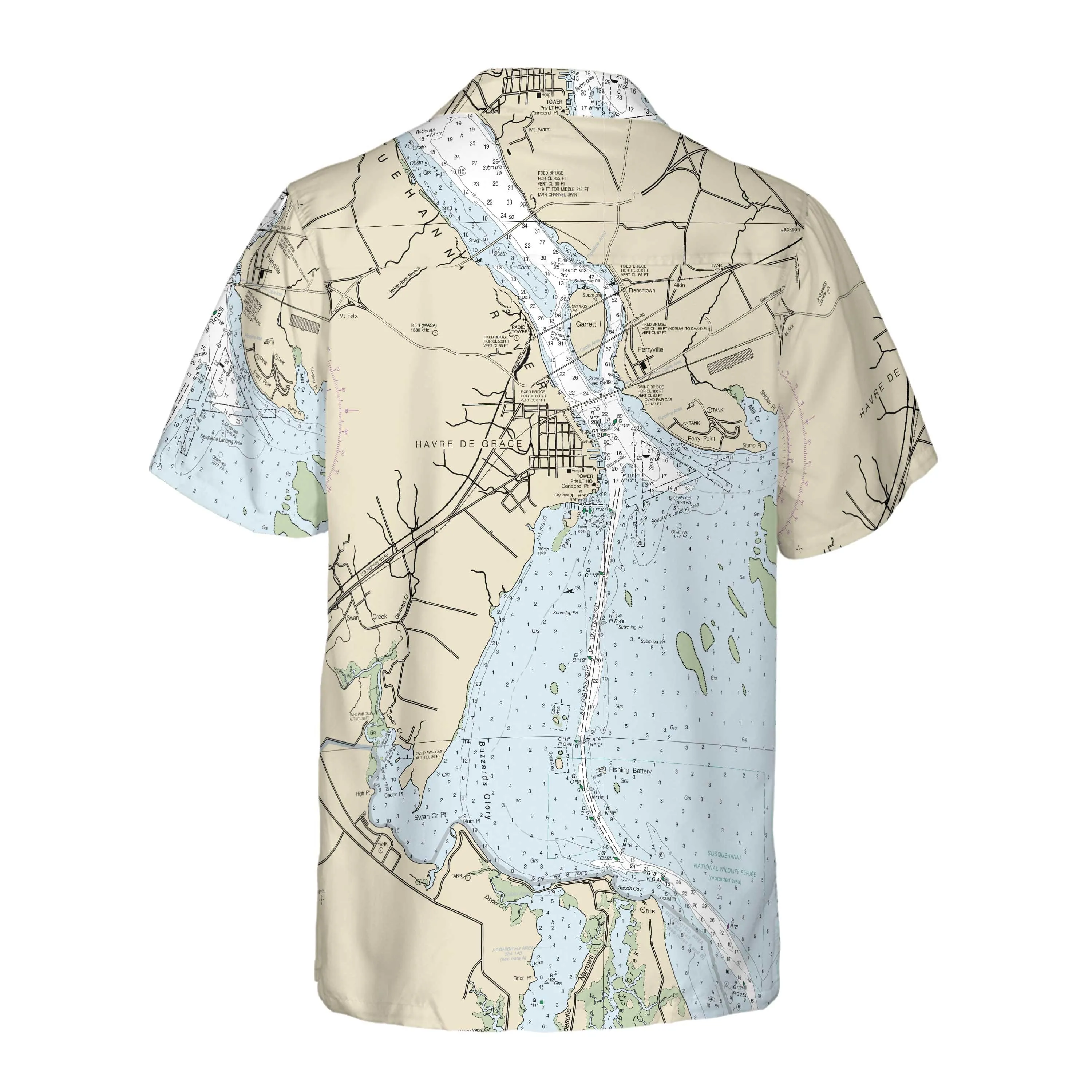 The Havre de Grace Coconut Button Camp Shirt