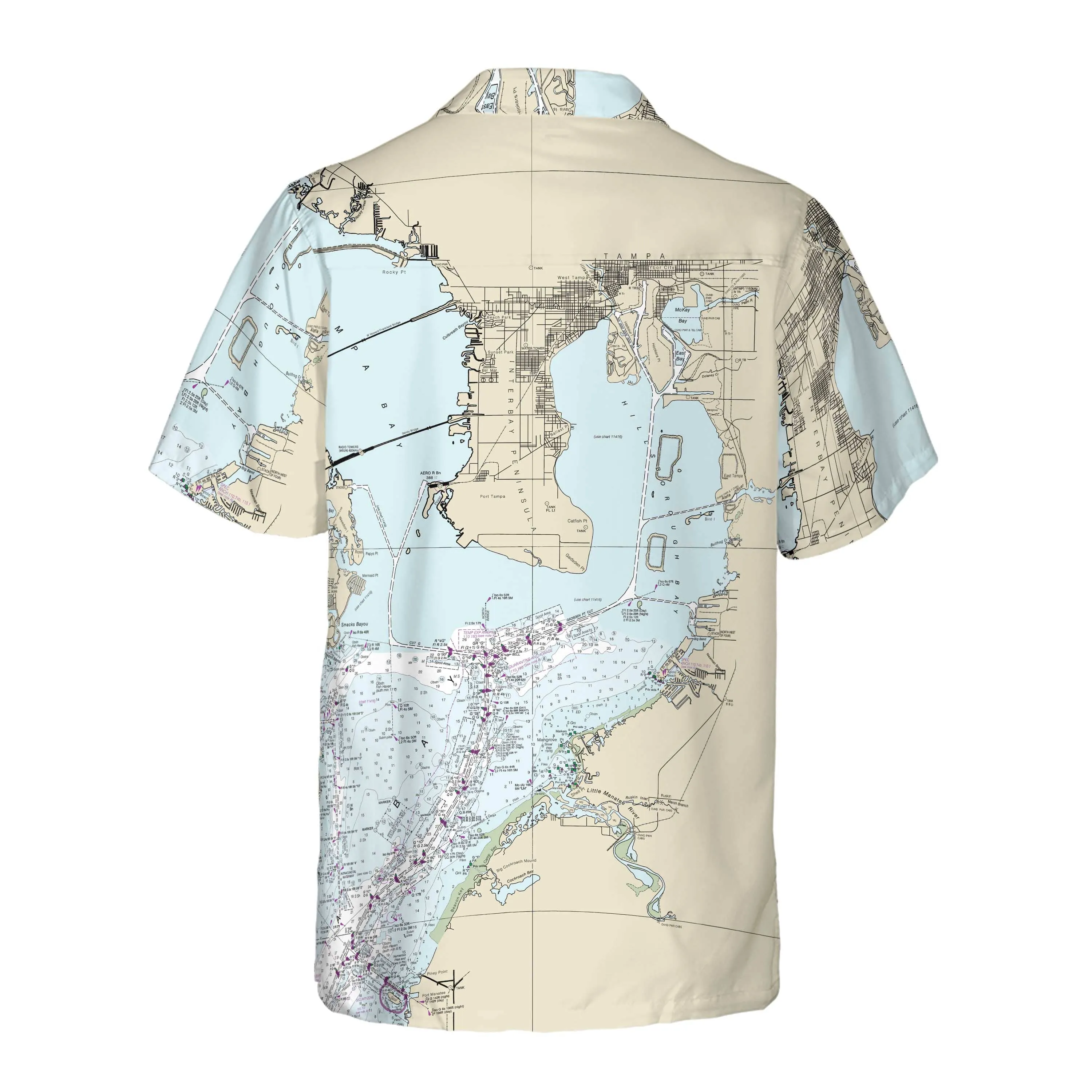 The Hillsborough Bay Coconut Button Camp Shirt