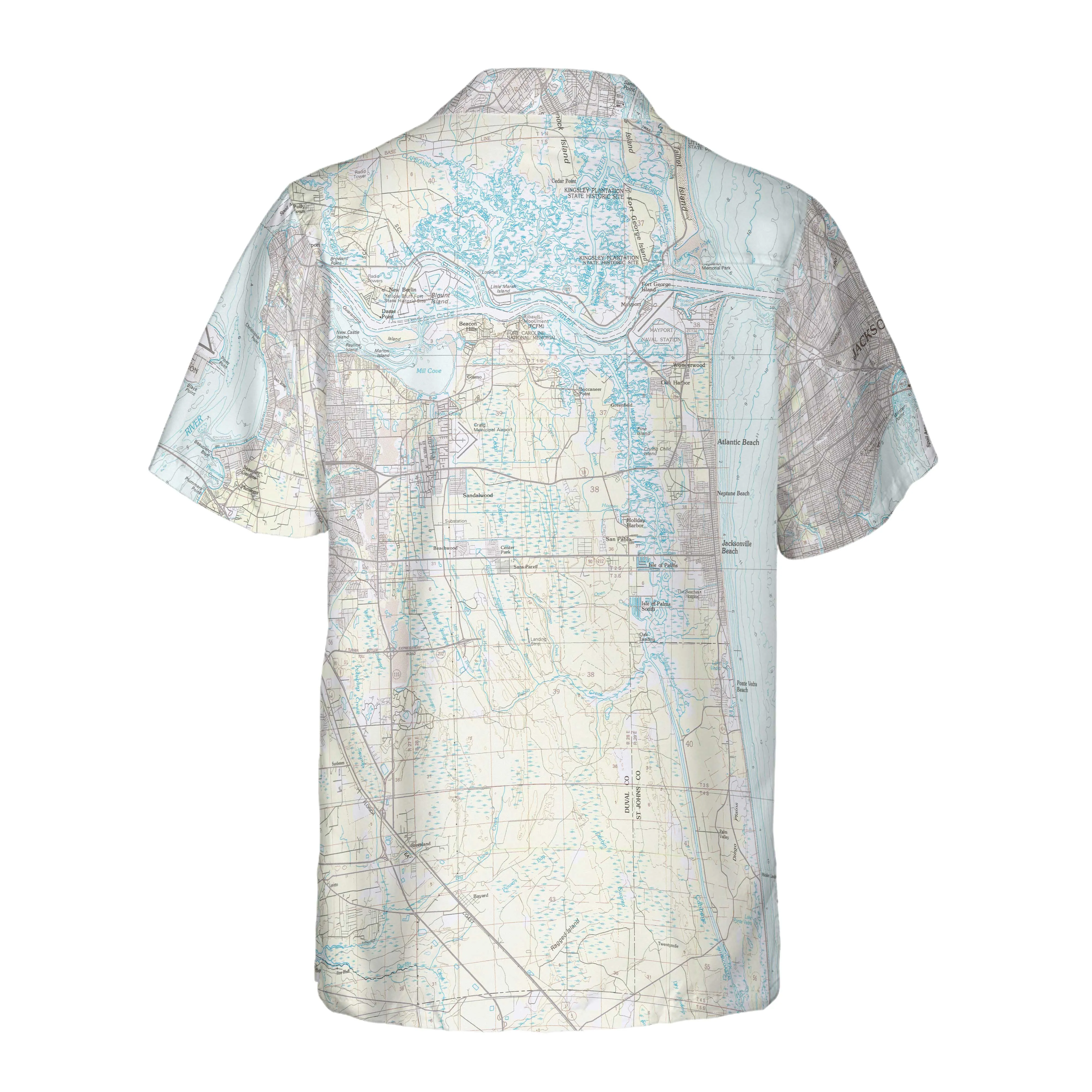 The Jacksonville to Mayport Coconut Button Camp Shirt