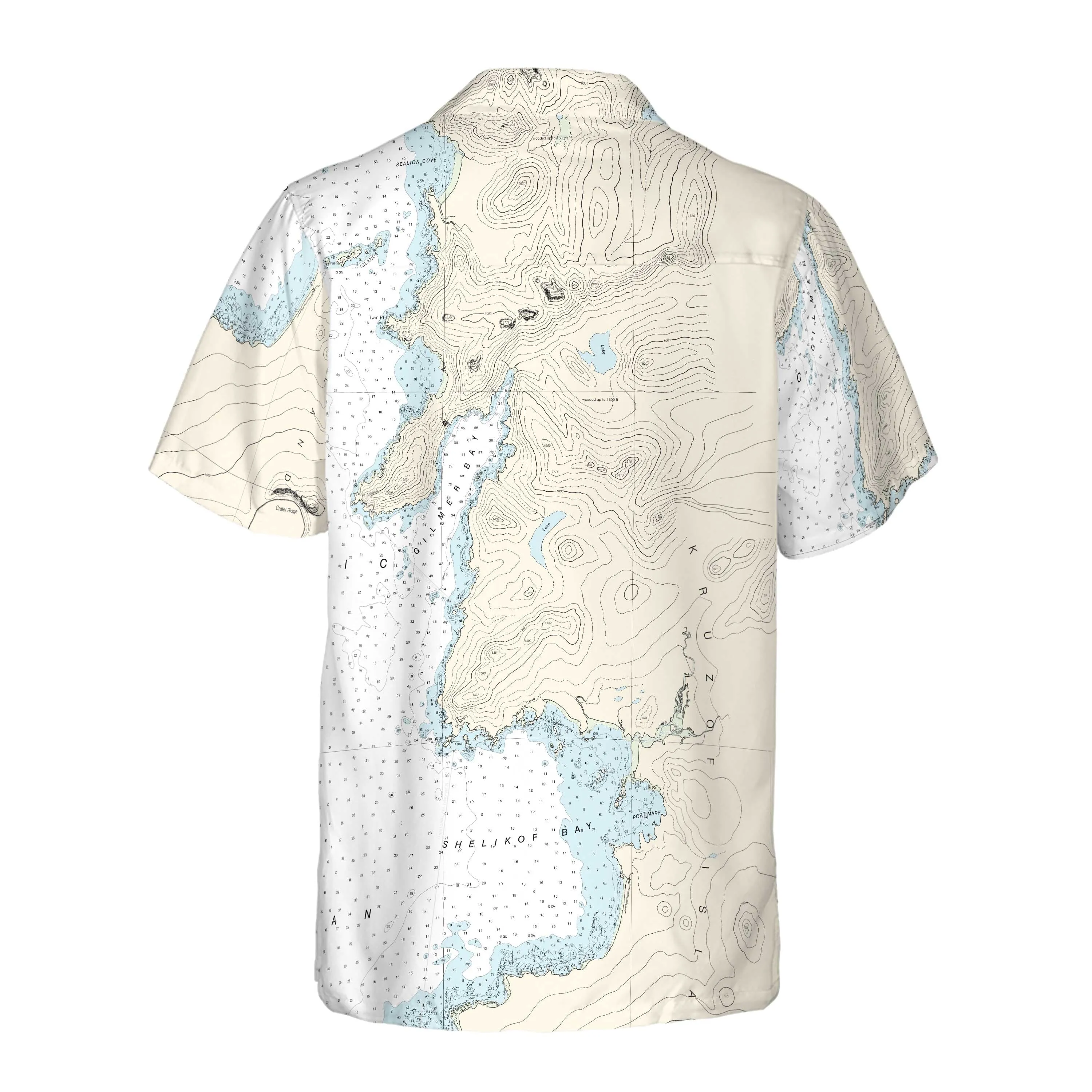 The Kruzof Island Navigator Coconut Button Camp Shirt