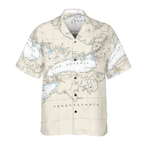 The Lake Ontario Coconut Button Camp Shirt