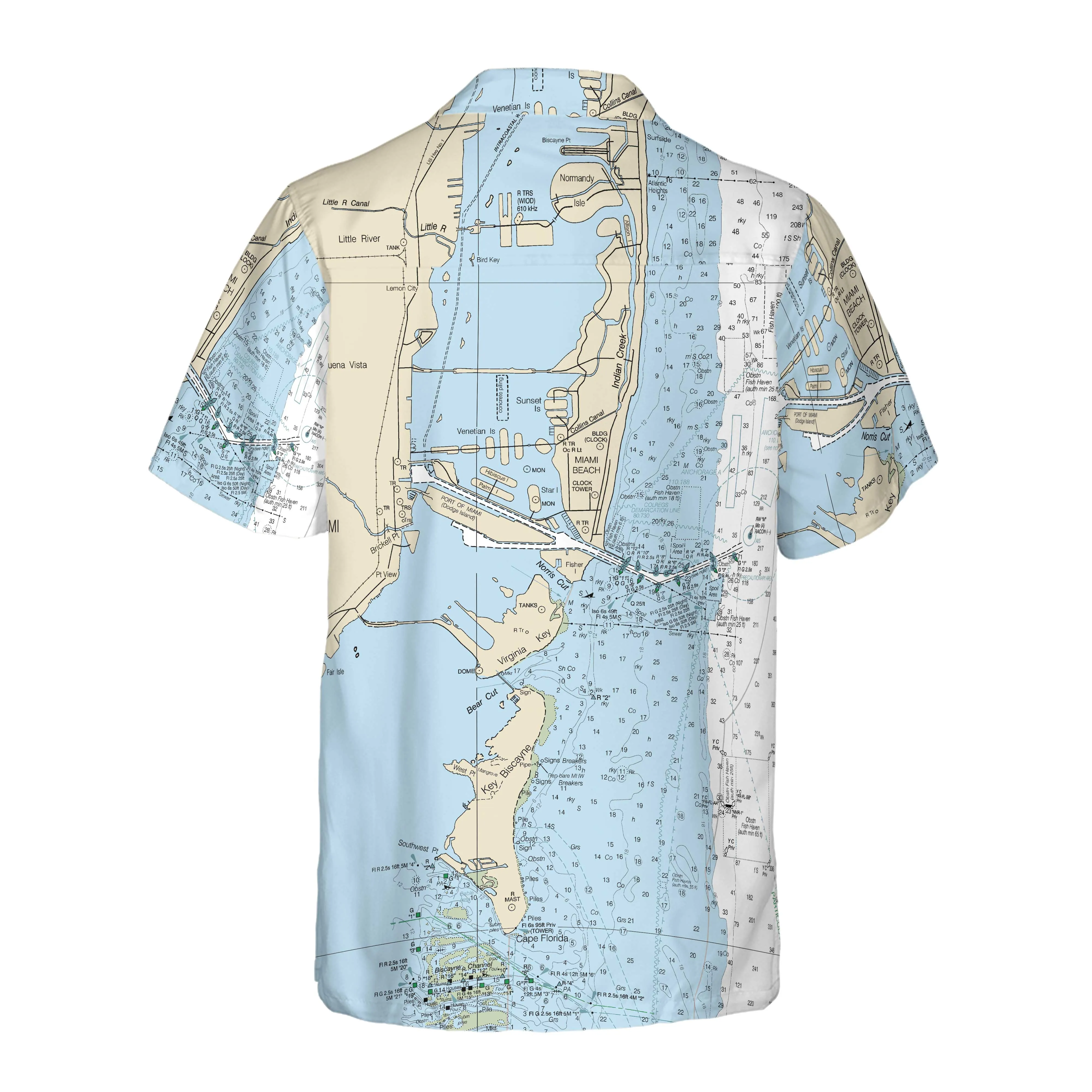 The Miami Beach Coconut Button Camp Shirt