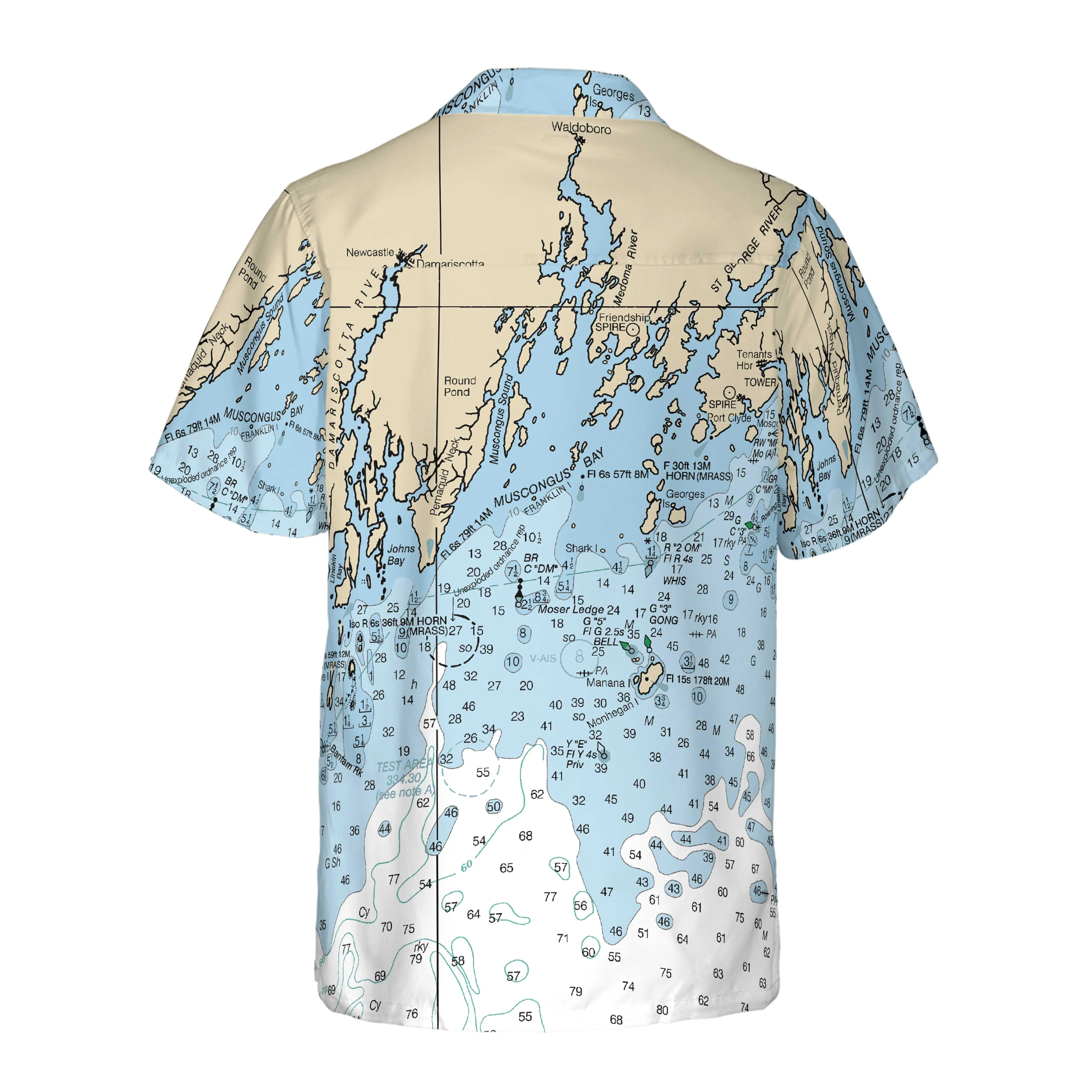 The Muscongus Bay Coconut Button Camp Shirt