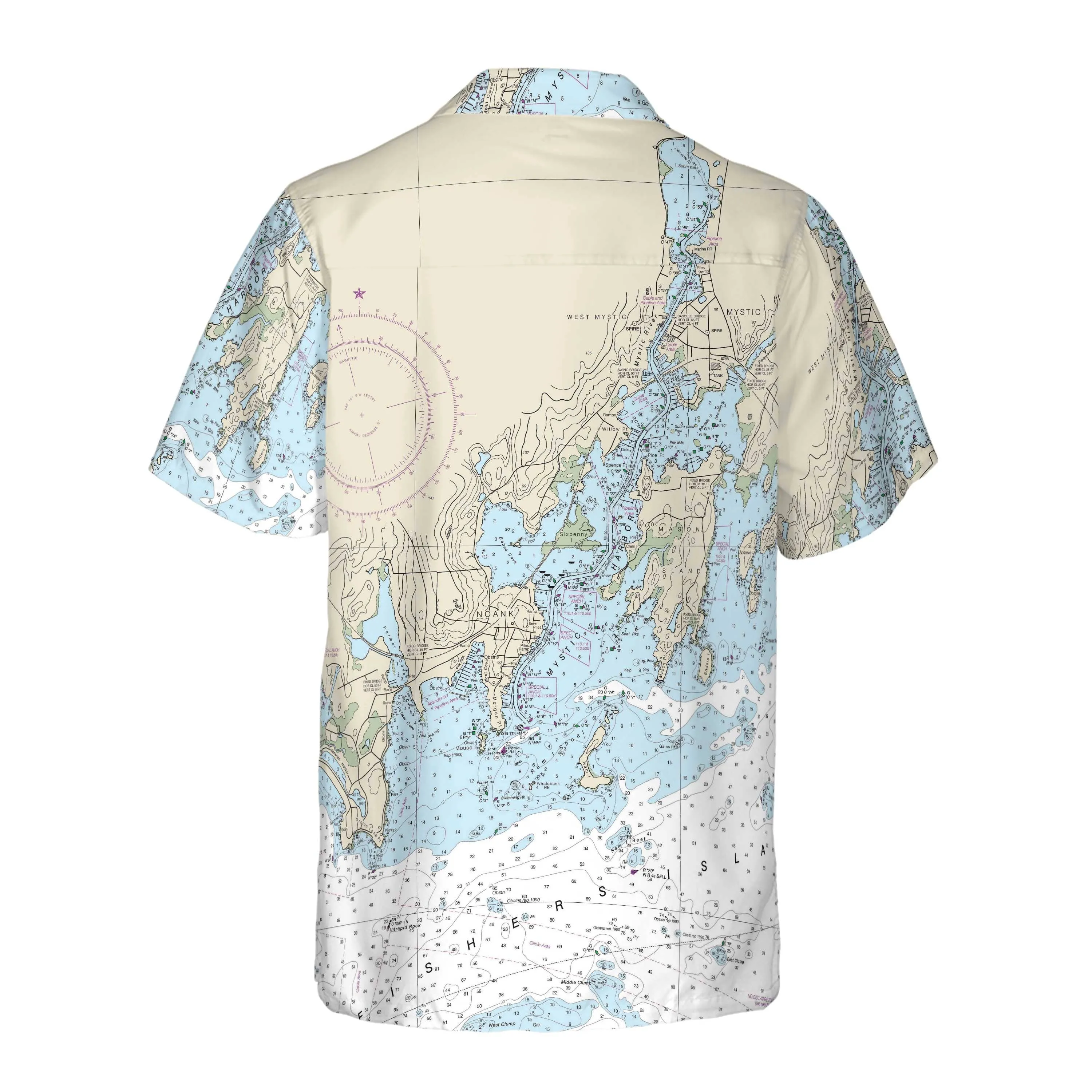 The Mystic Harbor Coconut Button Camp Shirt