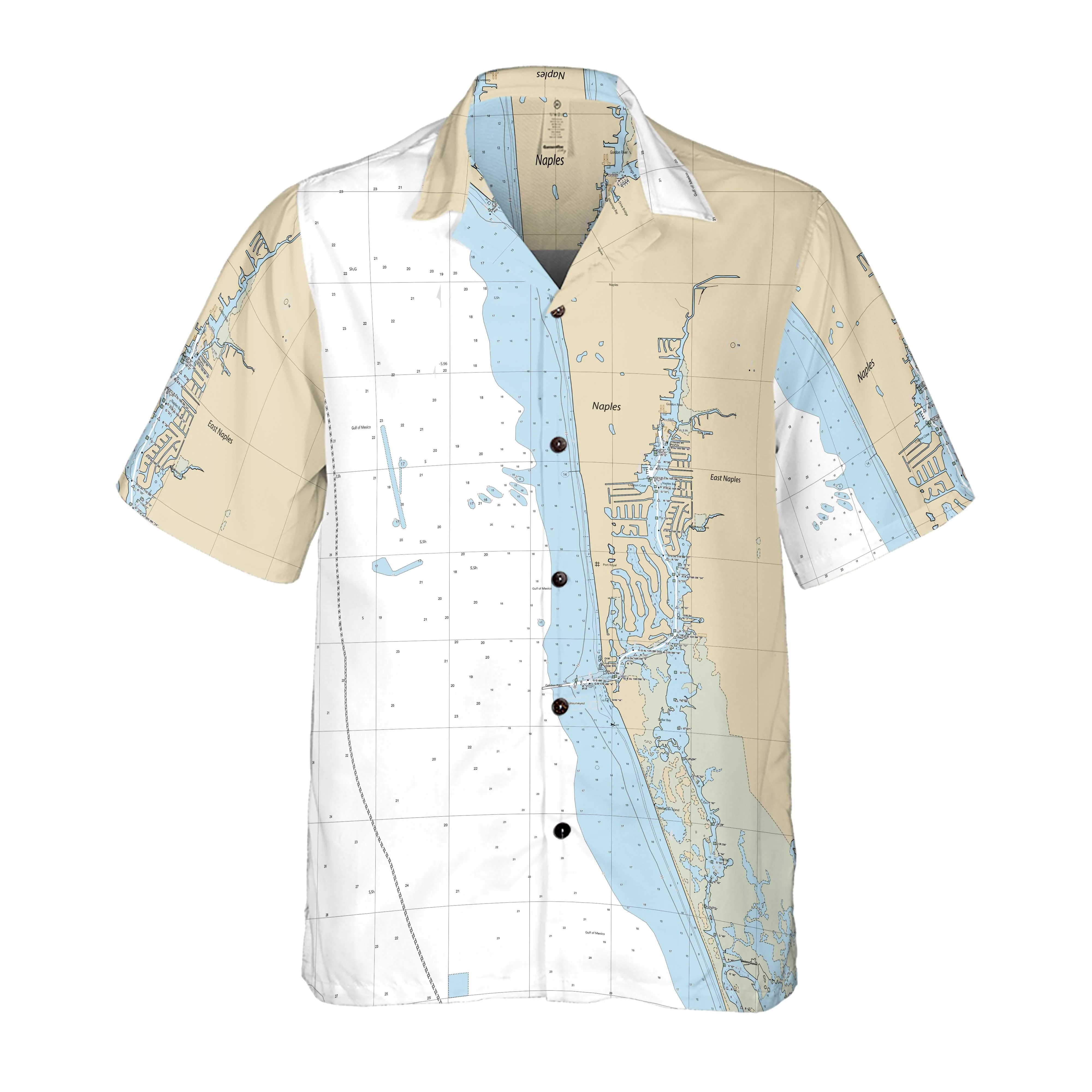 The Naples Mariner Coconut Button Camp Shirt